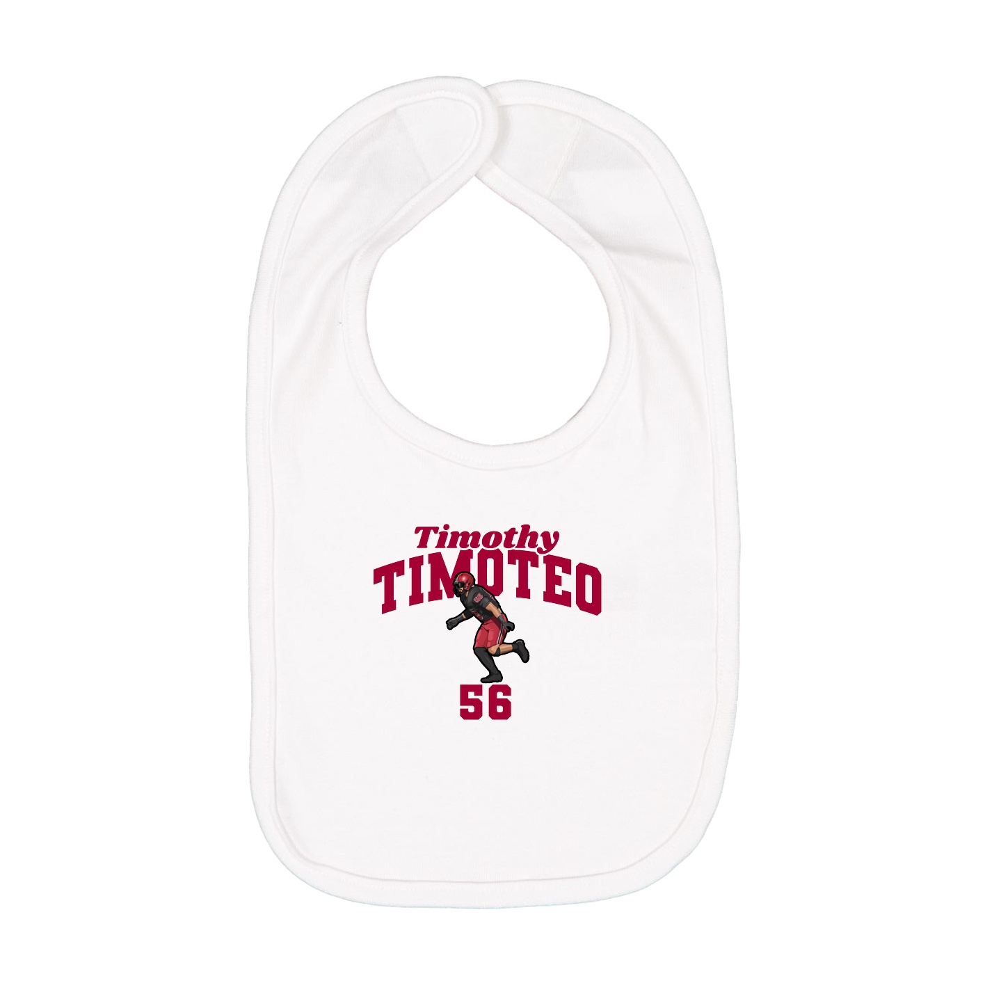 Infant Bib — Signature Arch in White