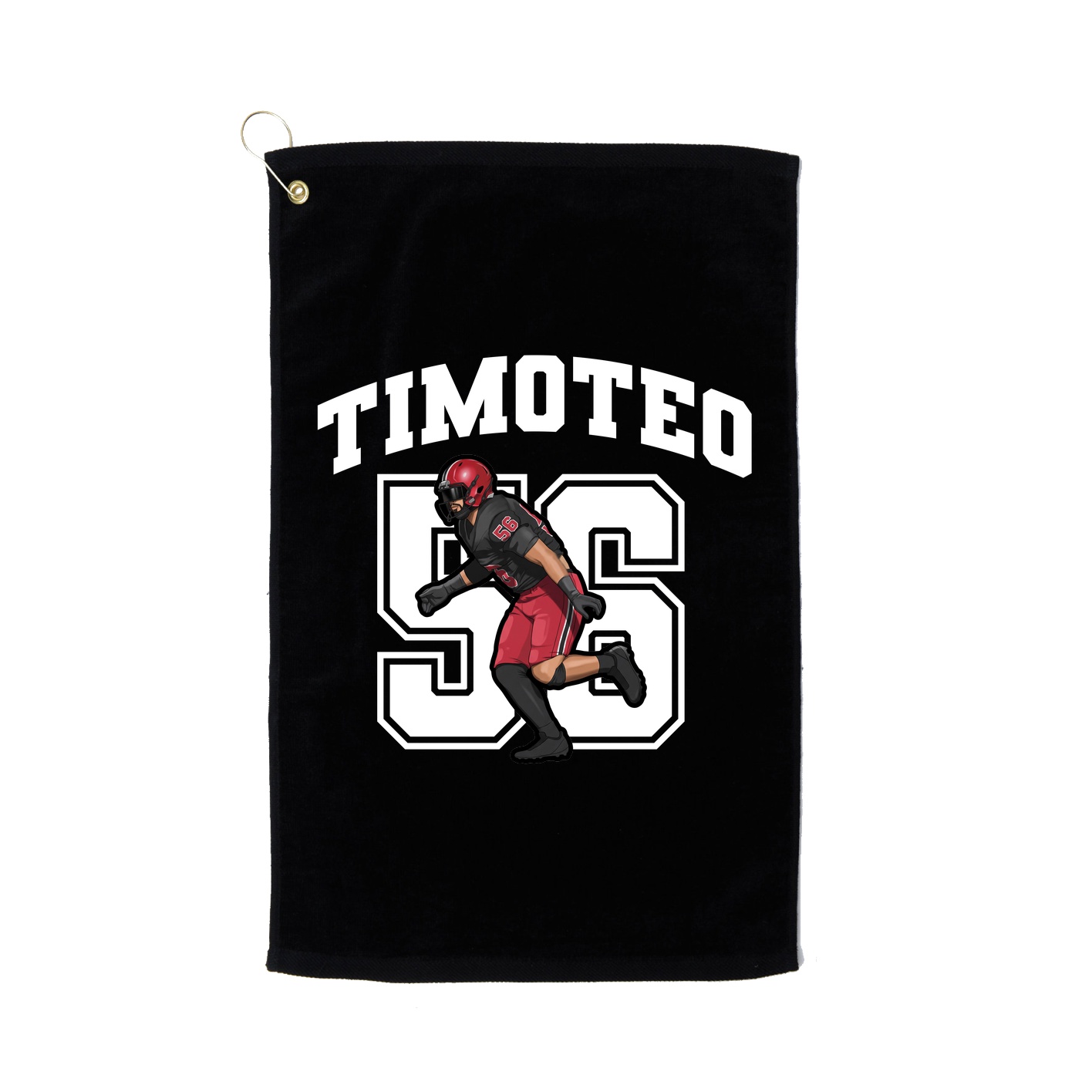 Golf Towel — Number in Black
