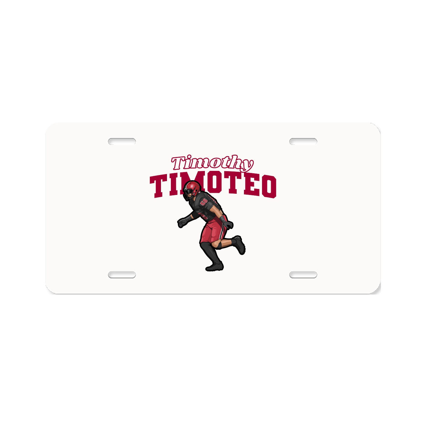 License Plate — Name Arch in Classic