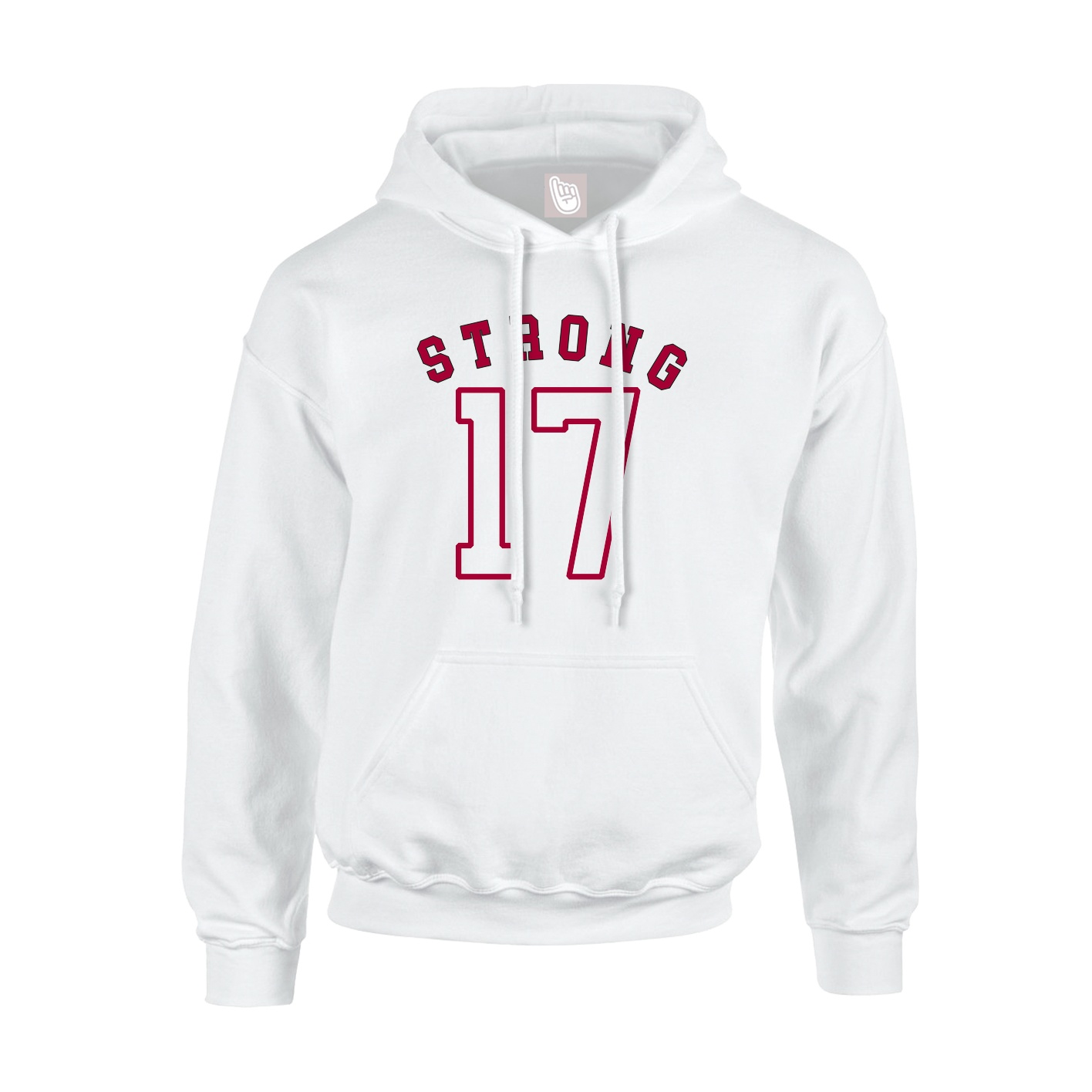 Hoodie — Shirsey Arch in White