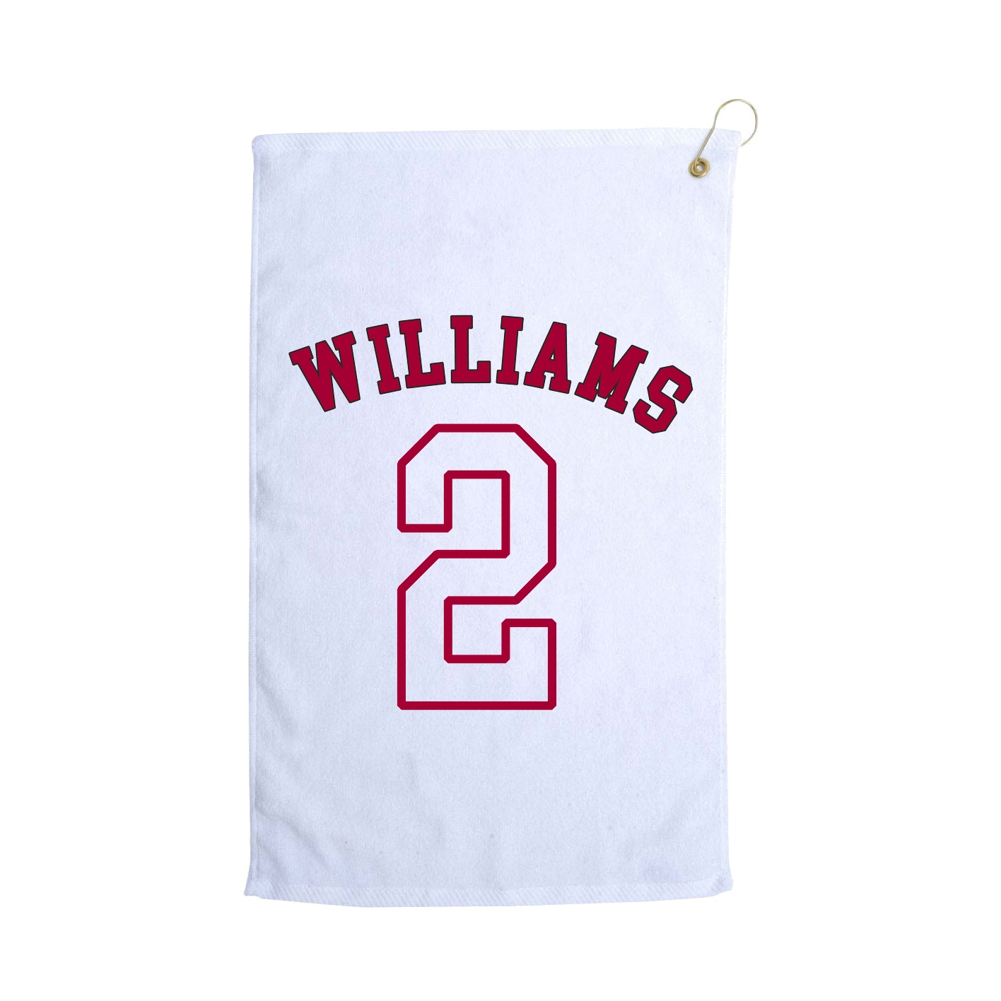 Golf Towel — Shirsey Arch in White