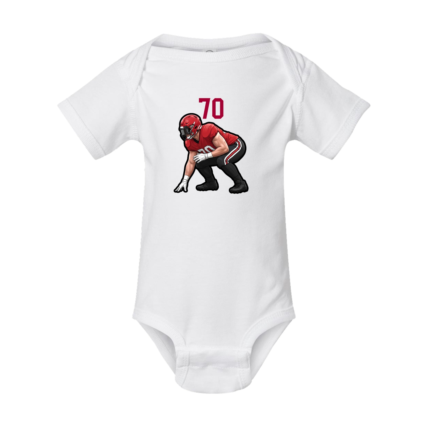 Baby Onesie — Number Top in White