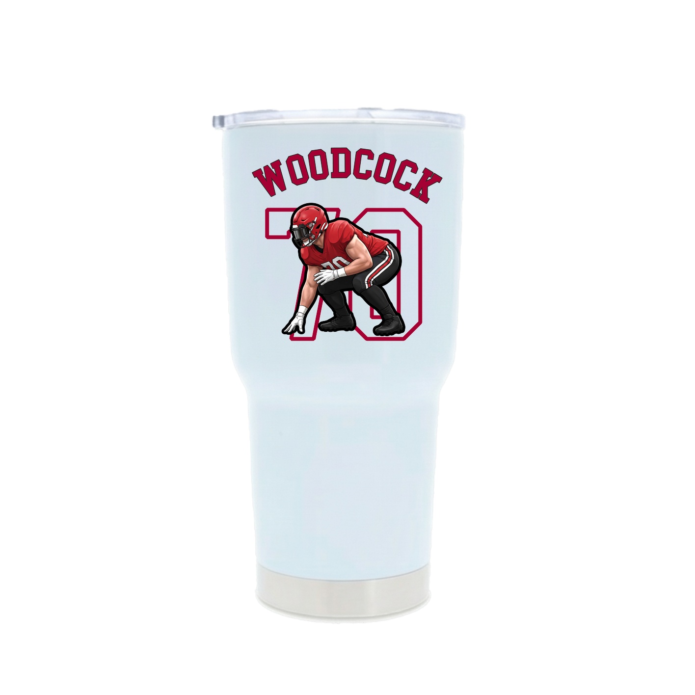 30oz Stainless Steel Tumbler — Shirsey Arch in White