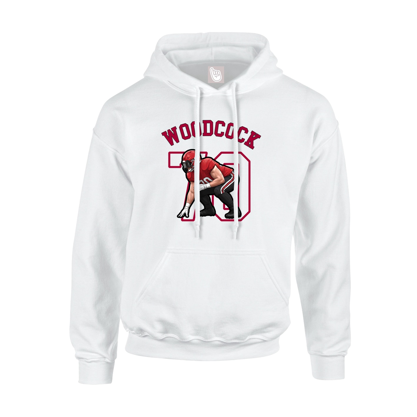 Youth Hoodie — Shirsey Arch in White
