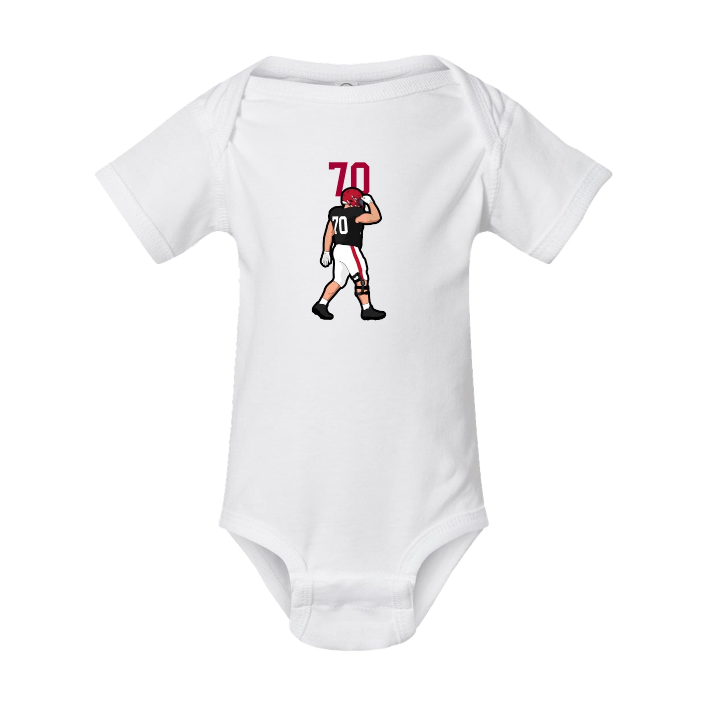 Baby Onesie — Number Top in White