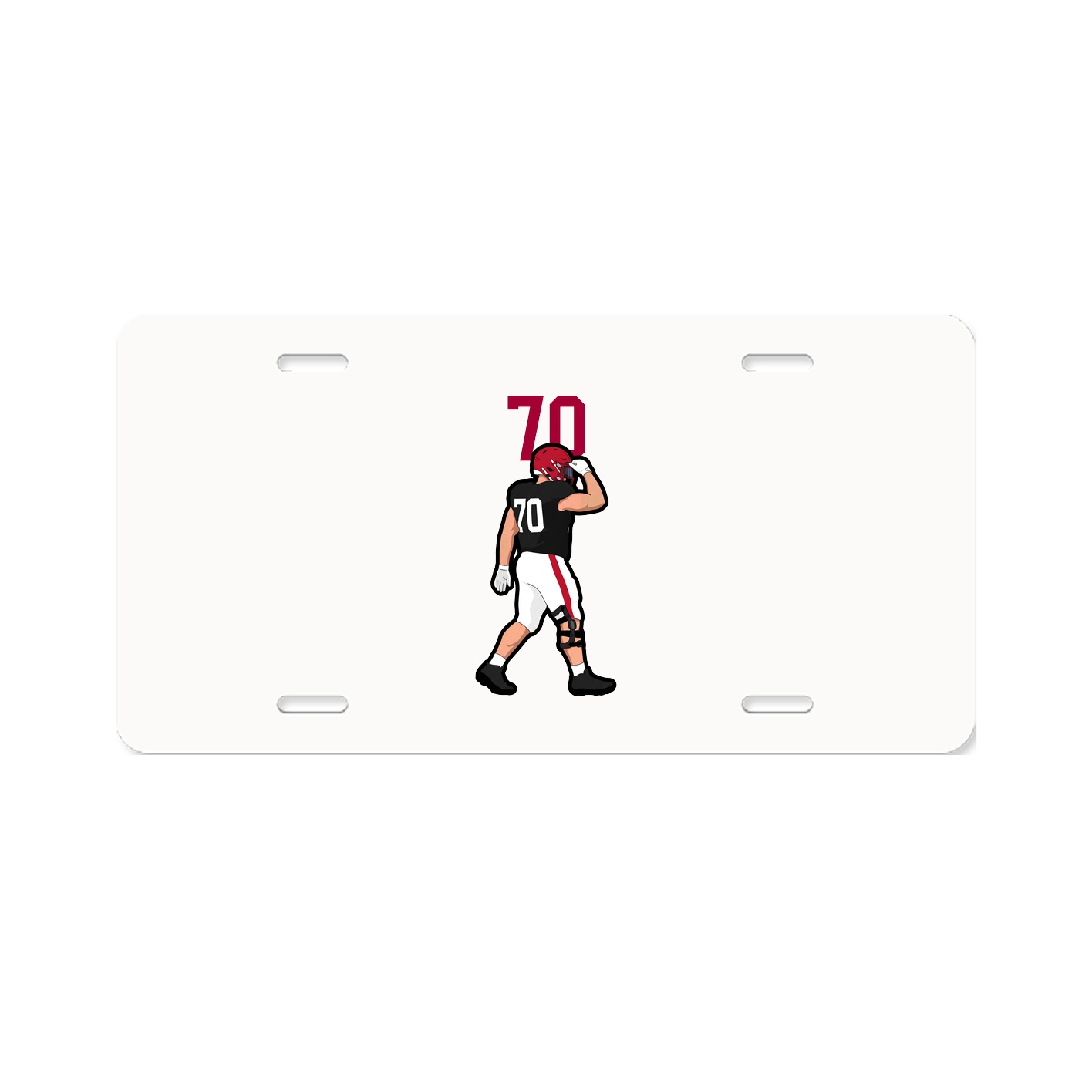License Plate — Number Top in Classic
