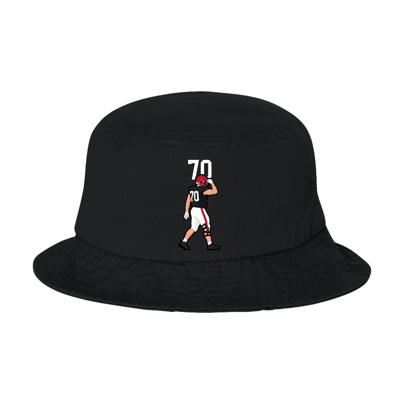 Bucket Cap — Number Top in Black
