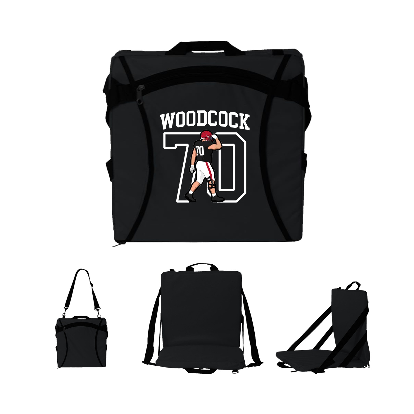 Folding Stadium Seat — Shirsey in Black
