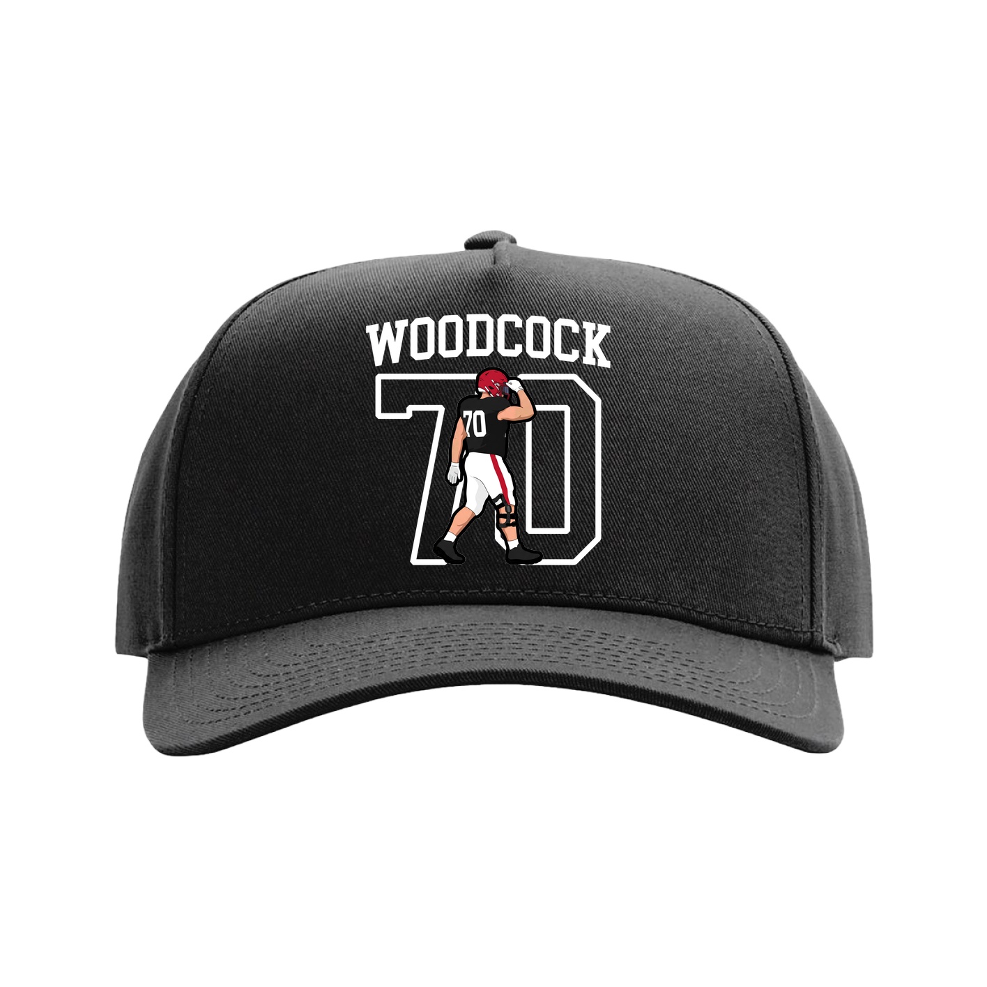 Full Fabric Five-Panel Champ Cap — Shirsey in Black
