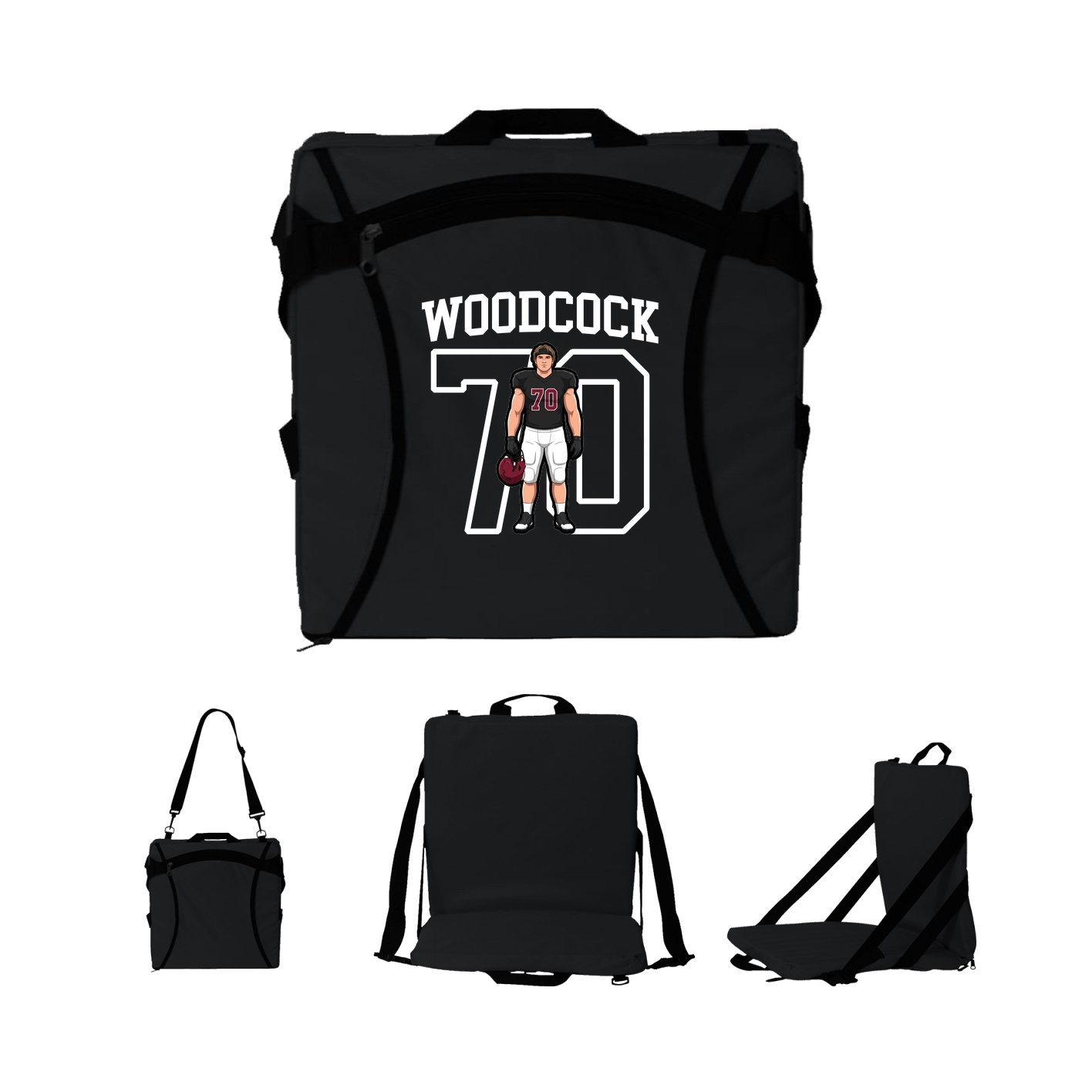 Folding Stadium Seat — Shirsey in Black