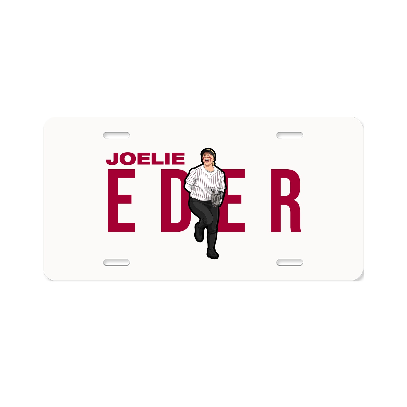 License Plate — Player Name in Classic