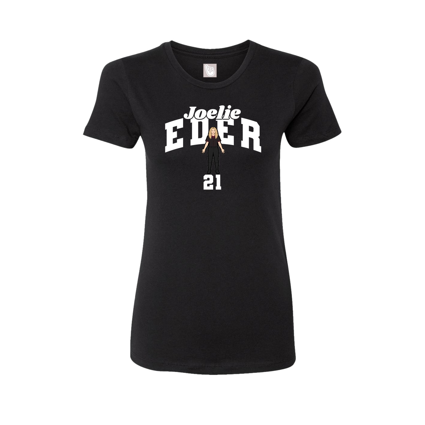 Womens Tee — Signature Arch in Black