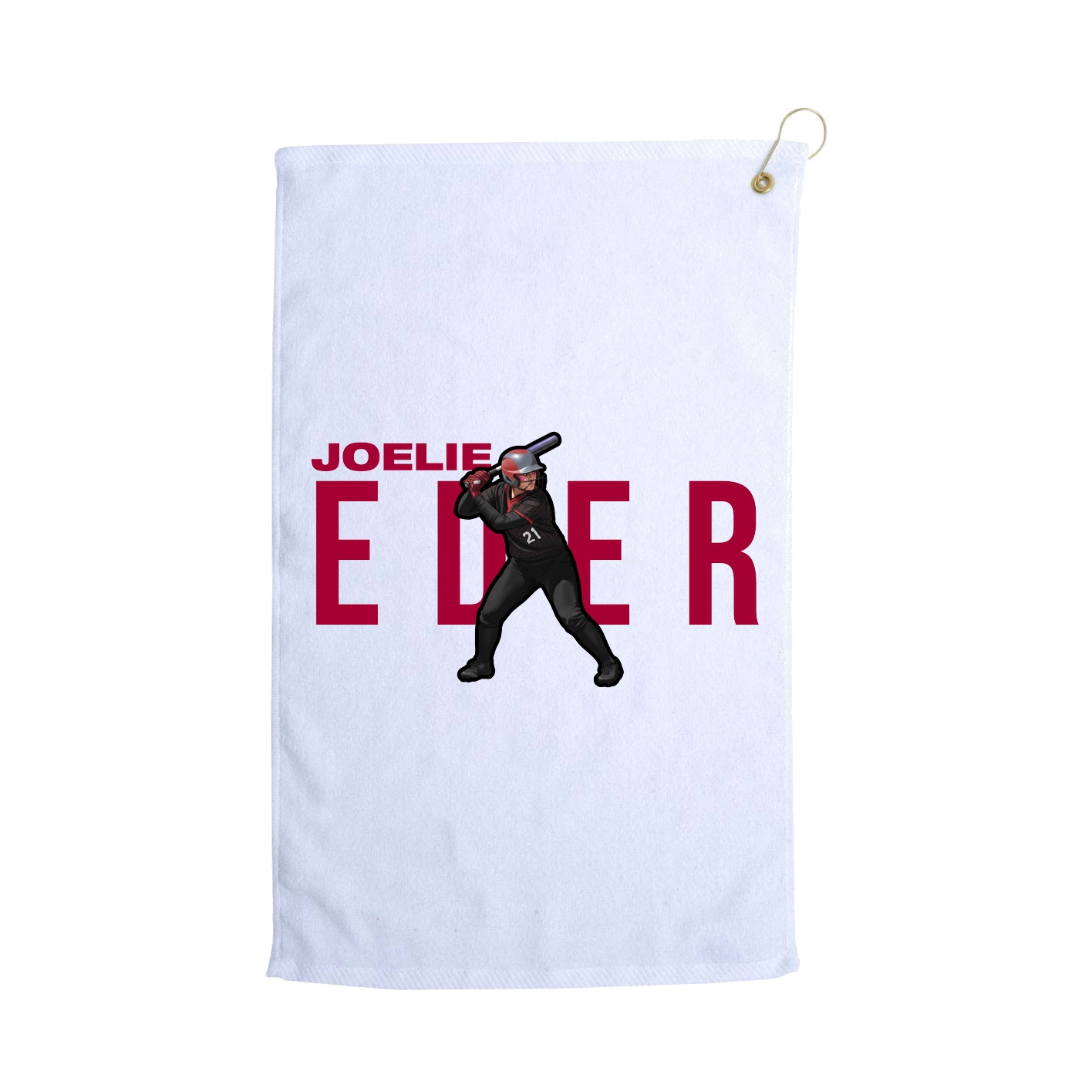 Golf Towel — Player Name in White