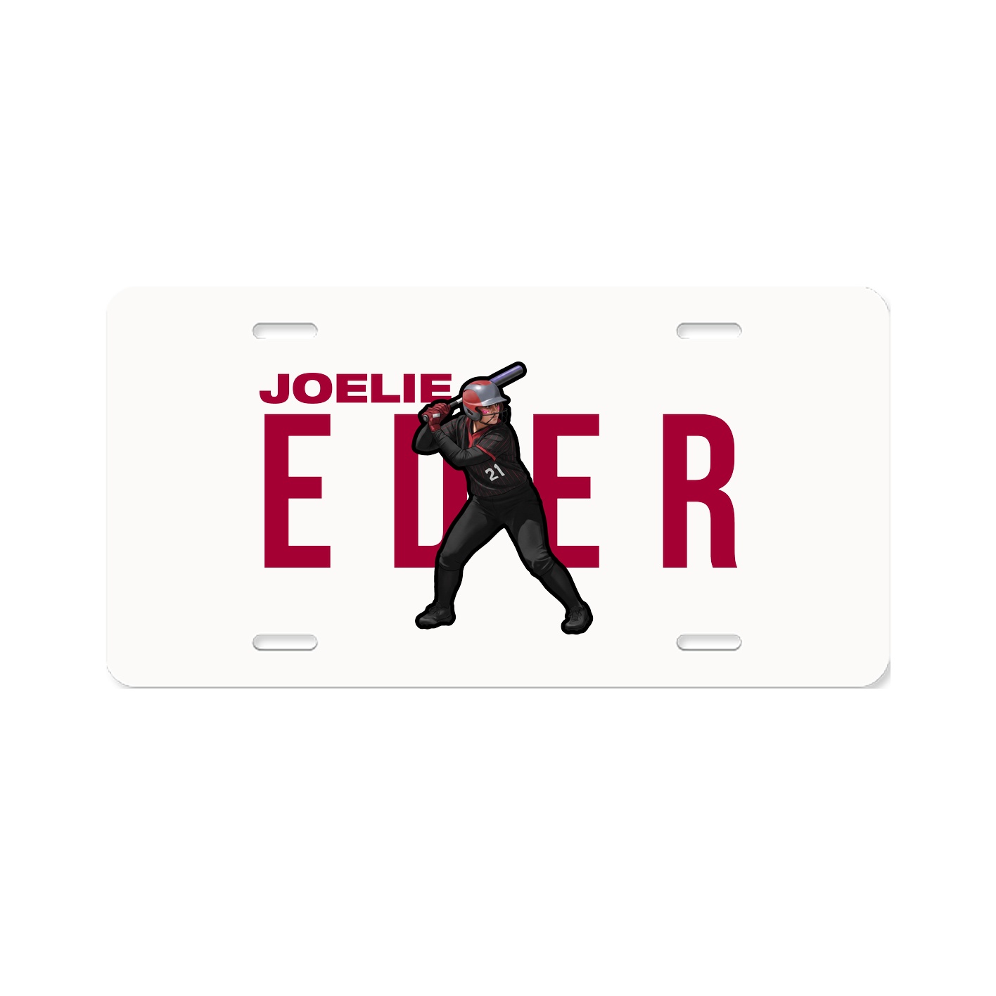 License Plate — Player Name in Classic