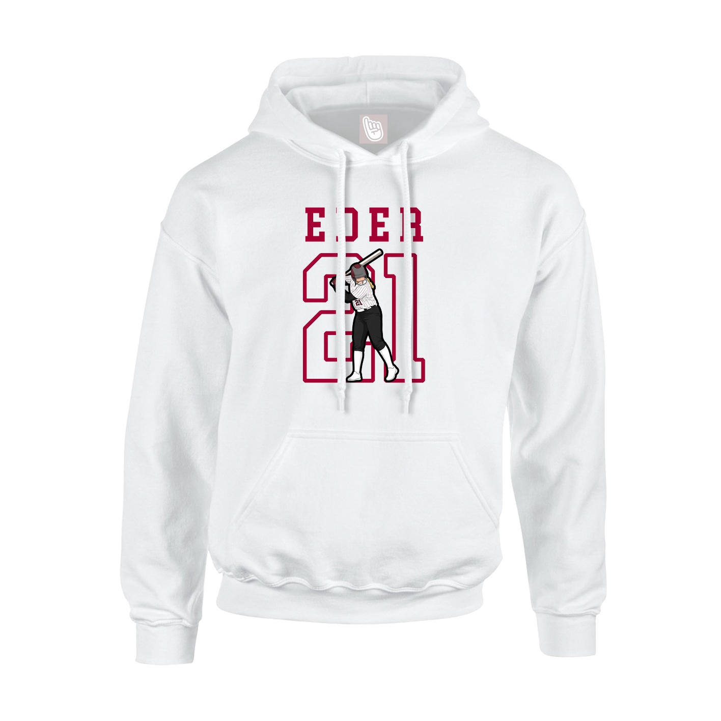 Hoodie — Shirsey in White