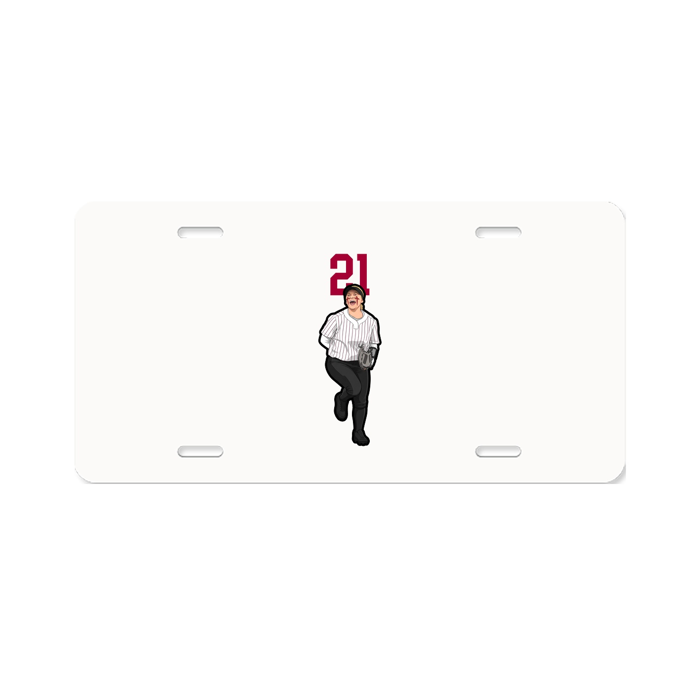 License Plate — Number Top in Classic