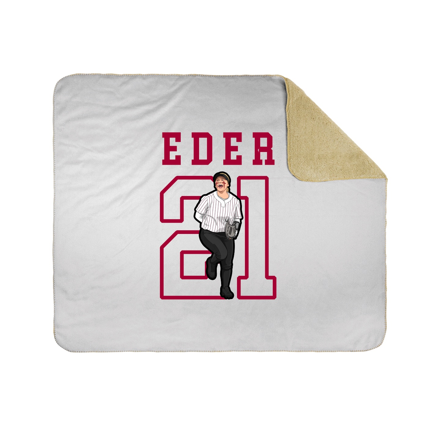Throw Blanket — Shirsey in White