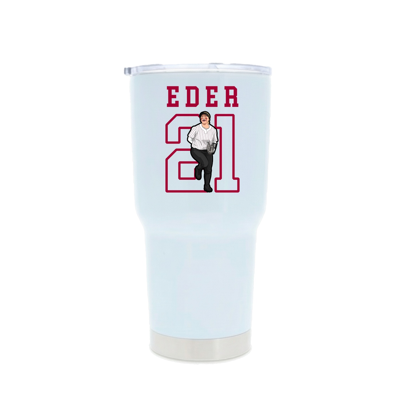 30oz Stainless Steel Tumbler — Shirsey in White
