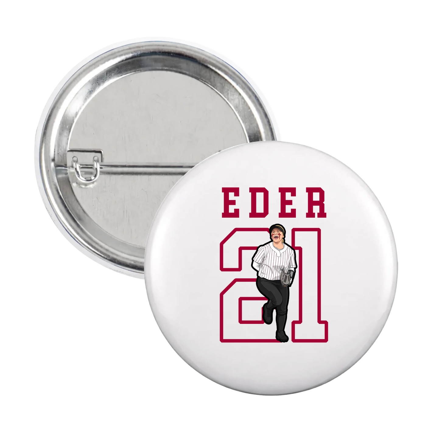 Game Day Button — Shirsey in White
