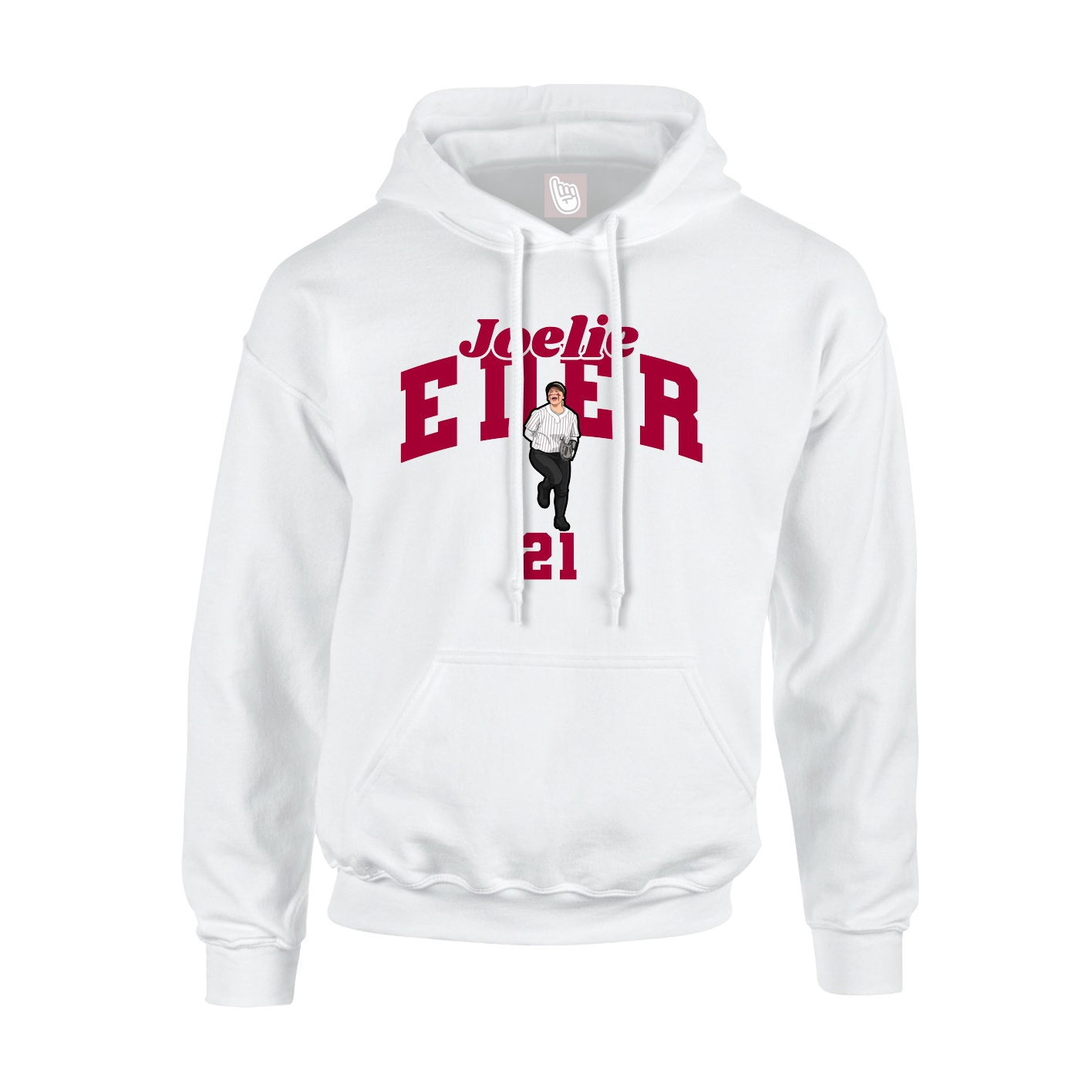 Hoodie — Signature Arch in White