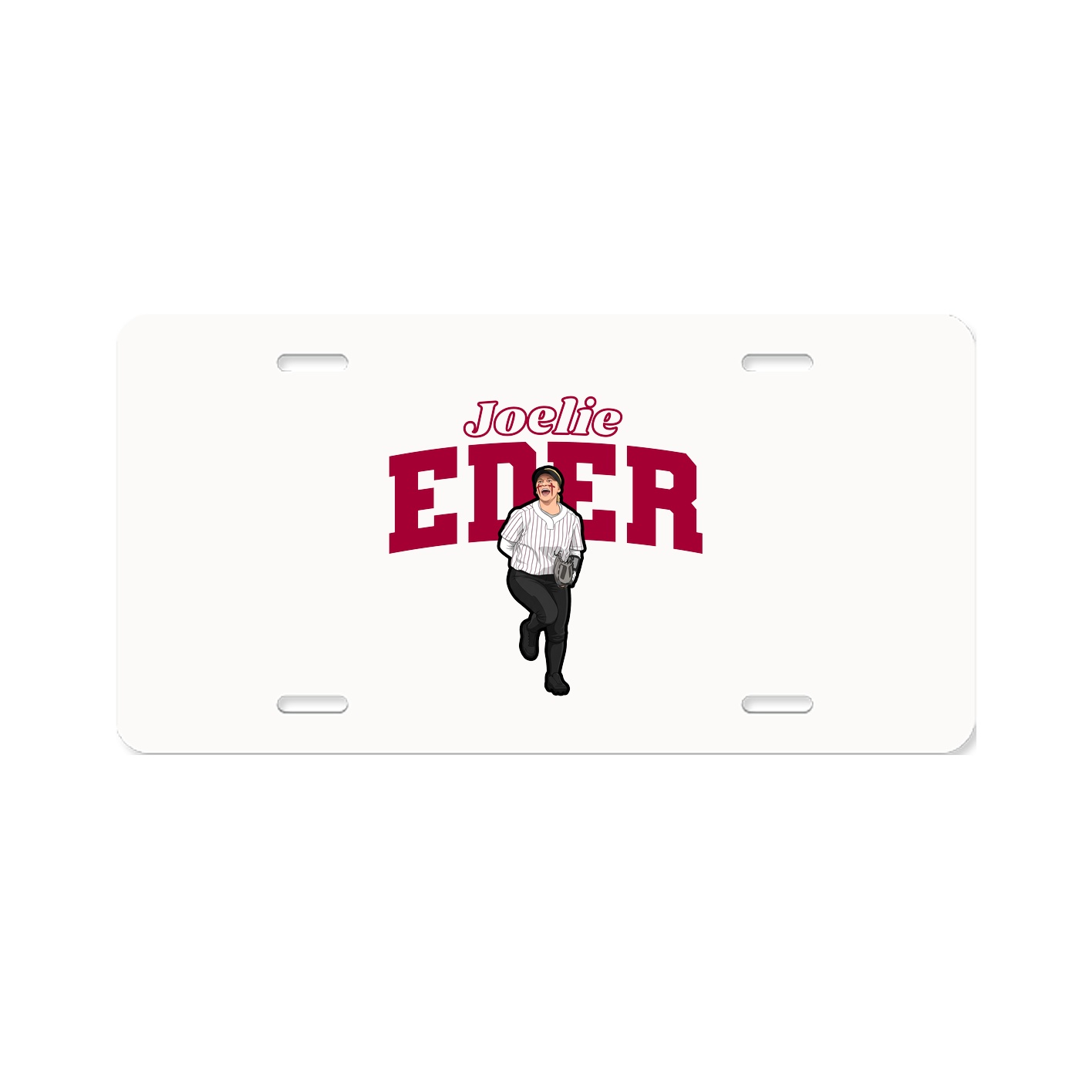 License Plate — Name Arch in Classic