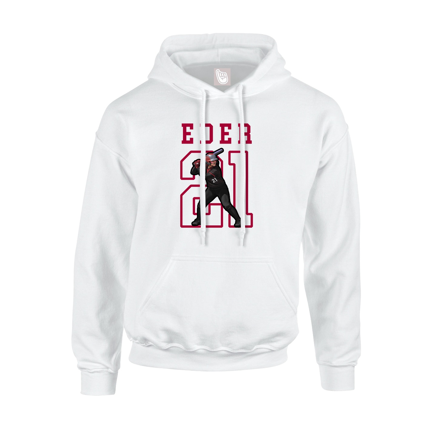 Hoodie — Shirsey in White