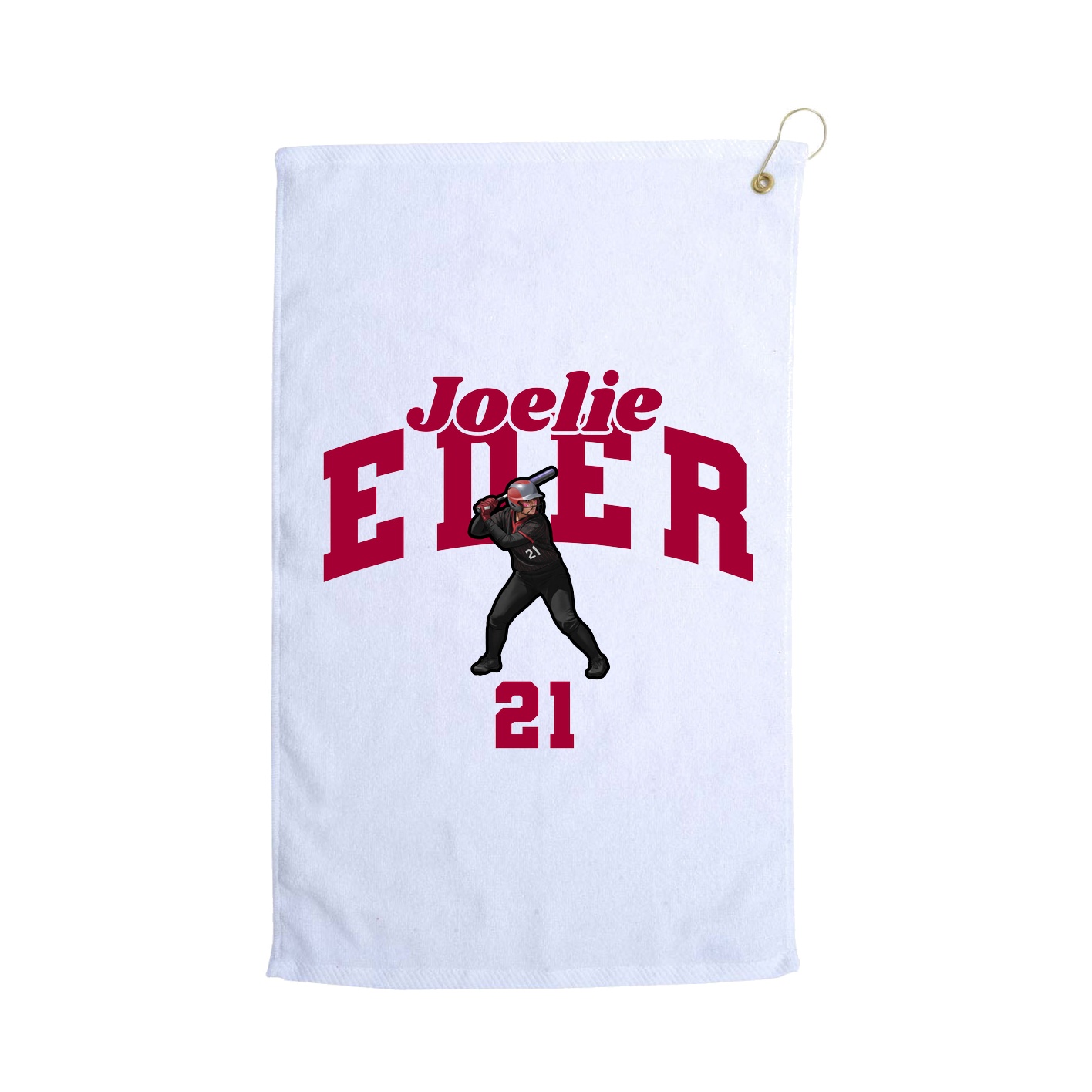 Golf Towel — Signature Arch in White