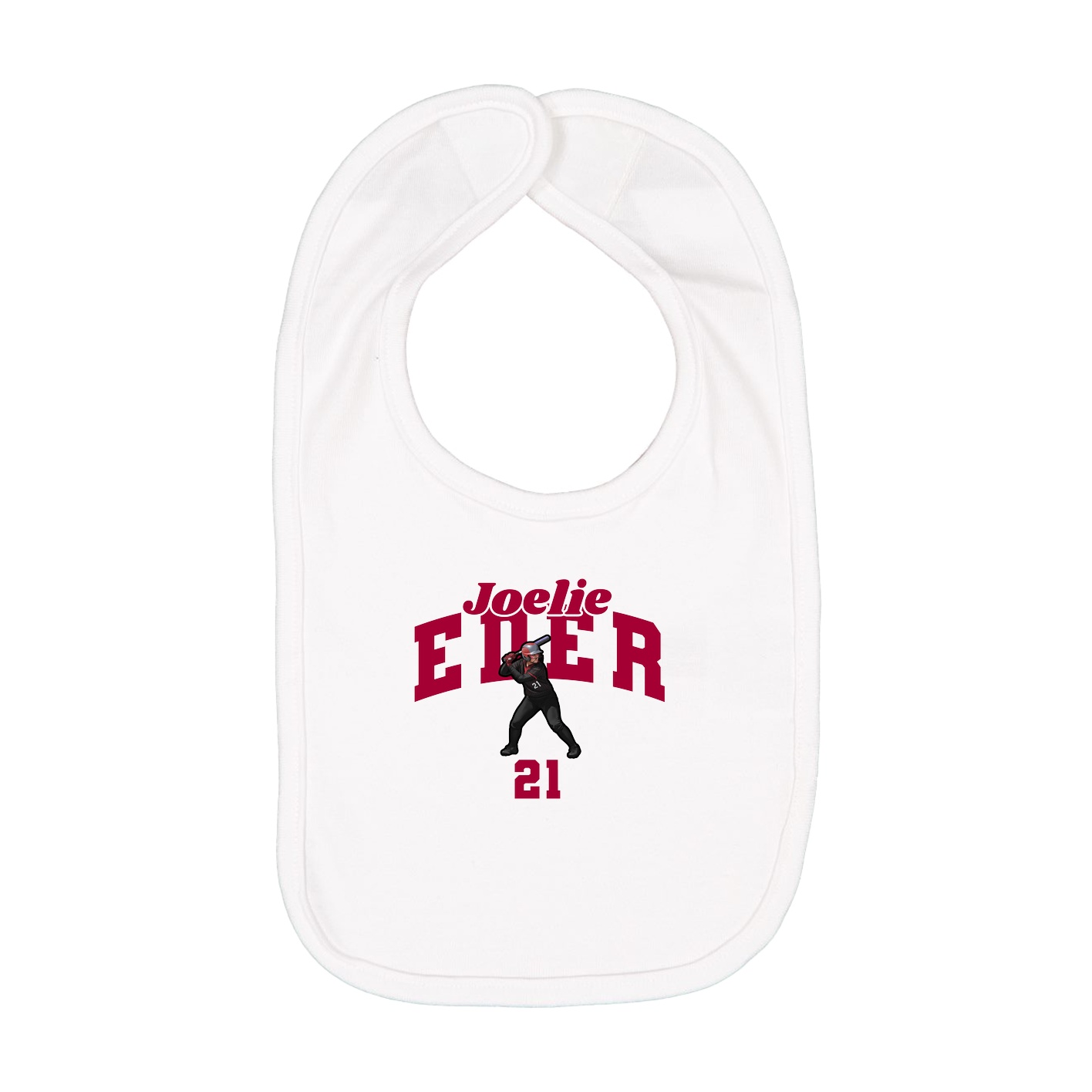 Infant Bib — Signature Arch in White