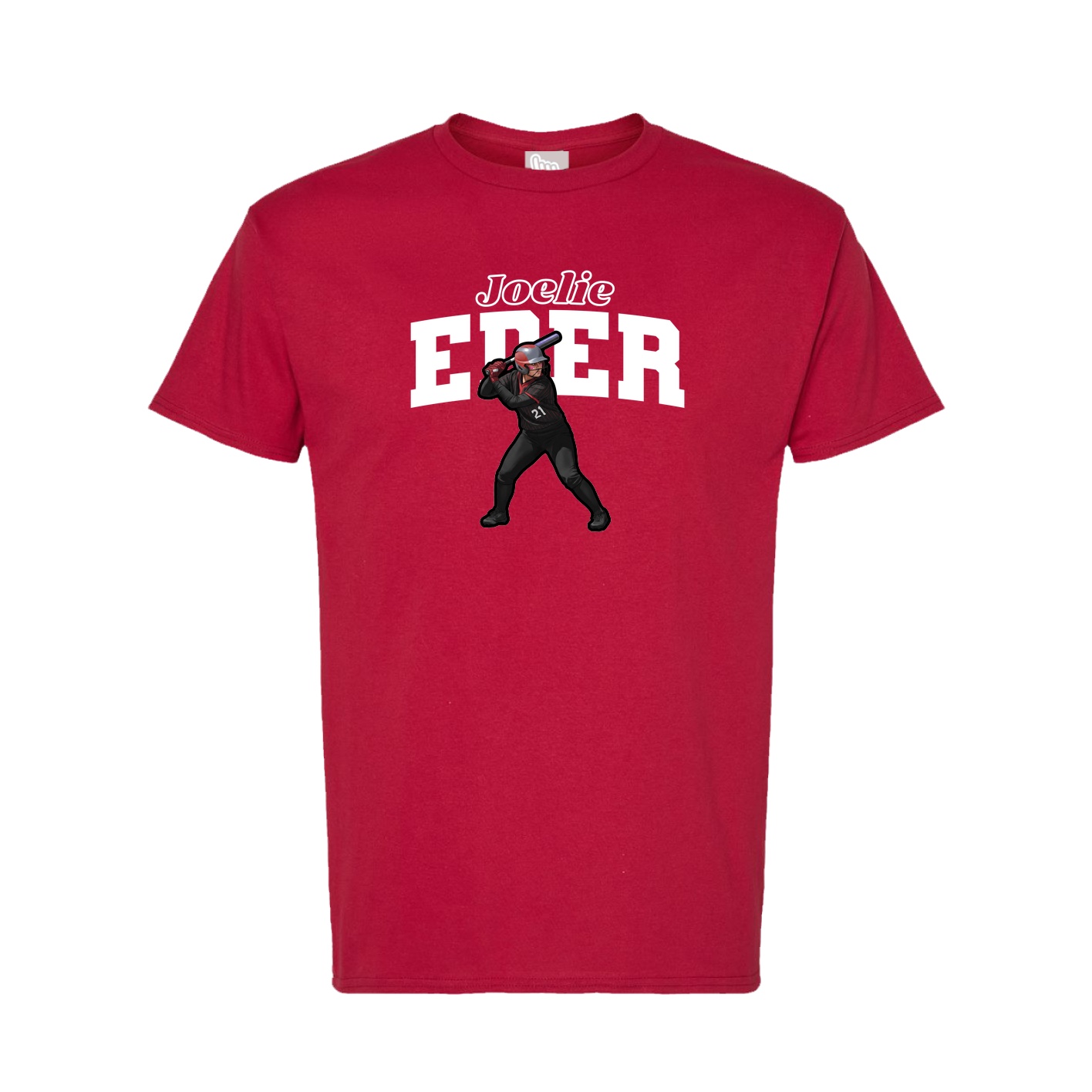 Tee — Name Arch in Crimson