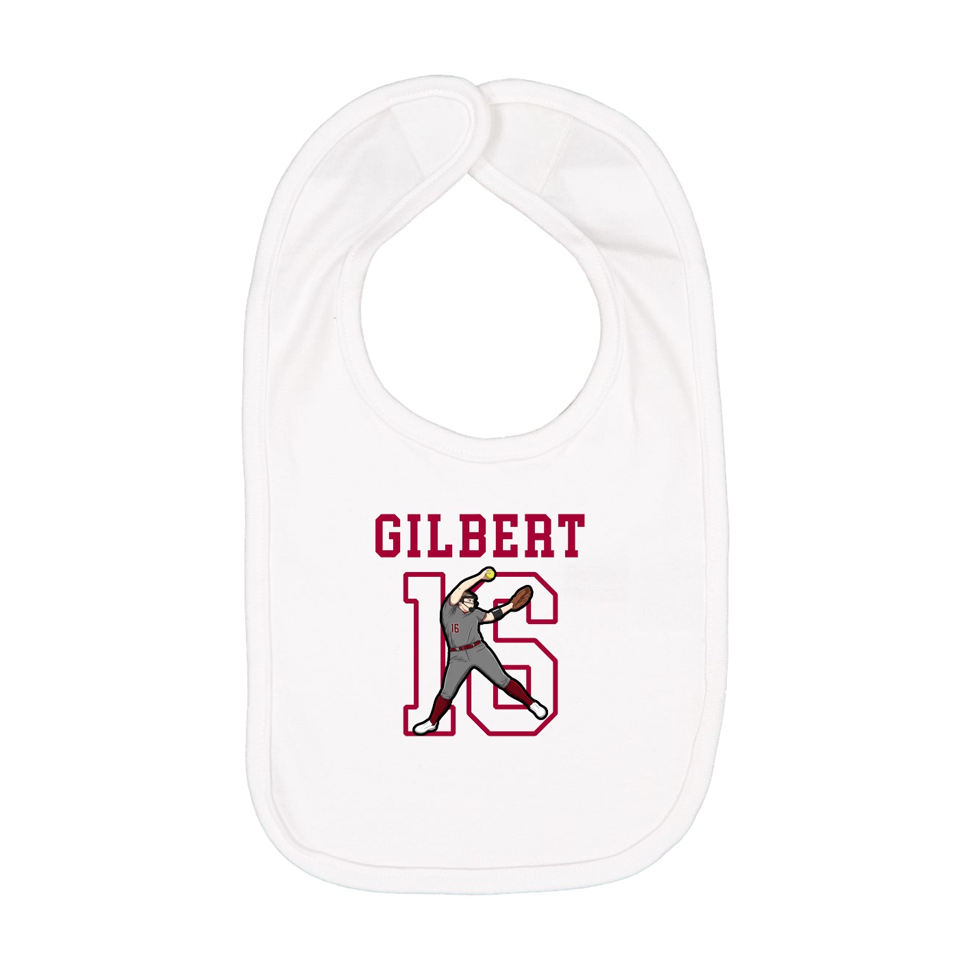 Infant Bib — Shirsey in White