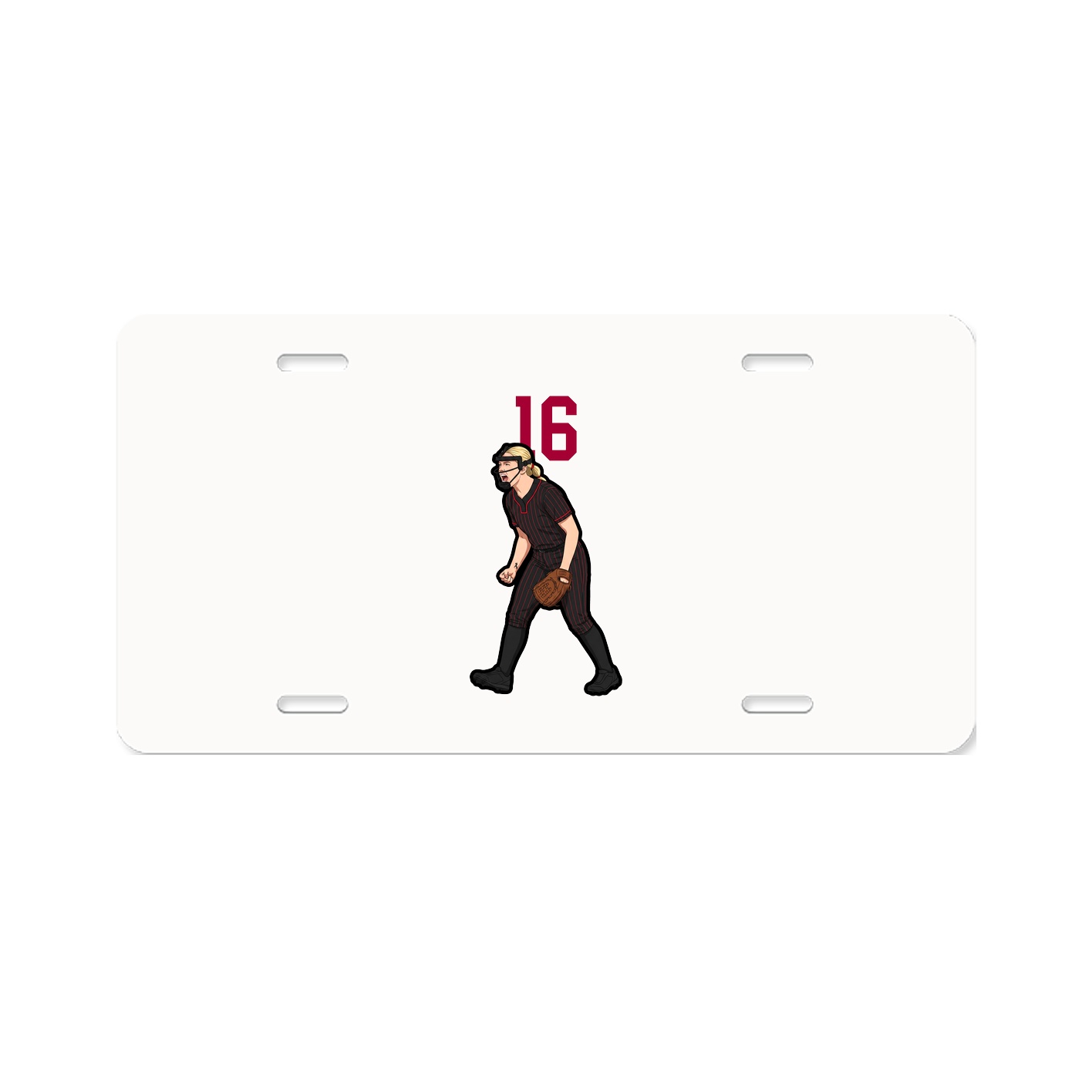 License Plate — Number Top in Classic