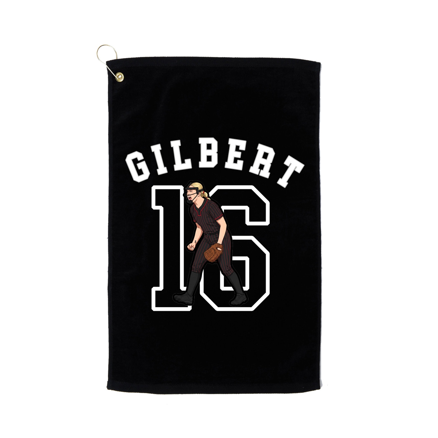 Golf Towel — Shirsey Arch in Black