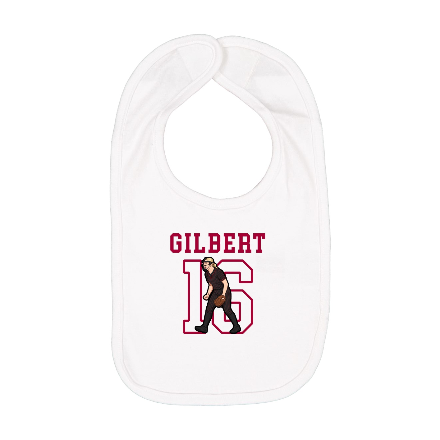 Infant Bib — Shirsey in White