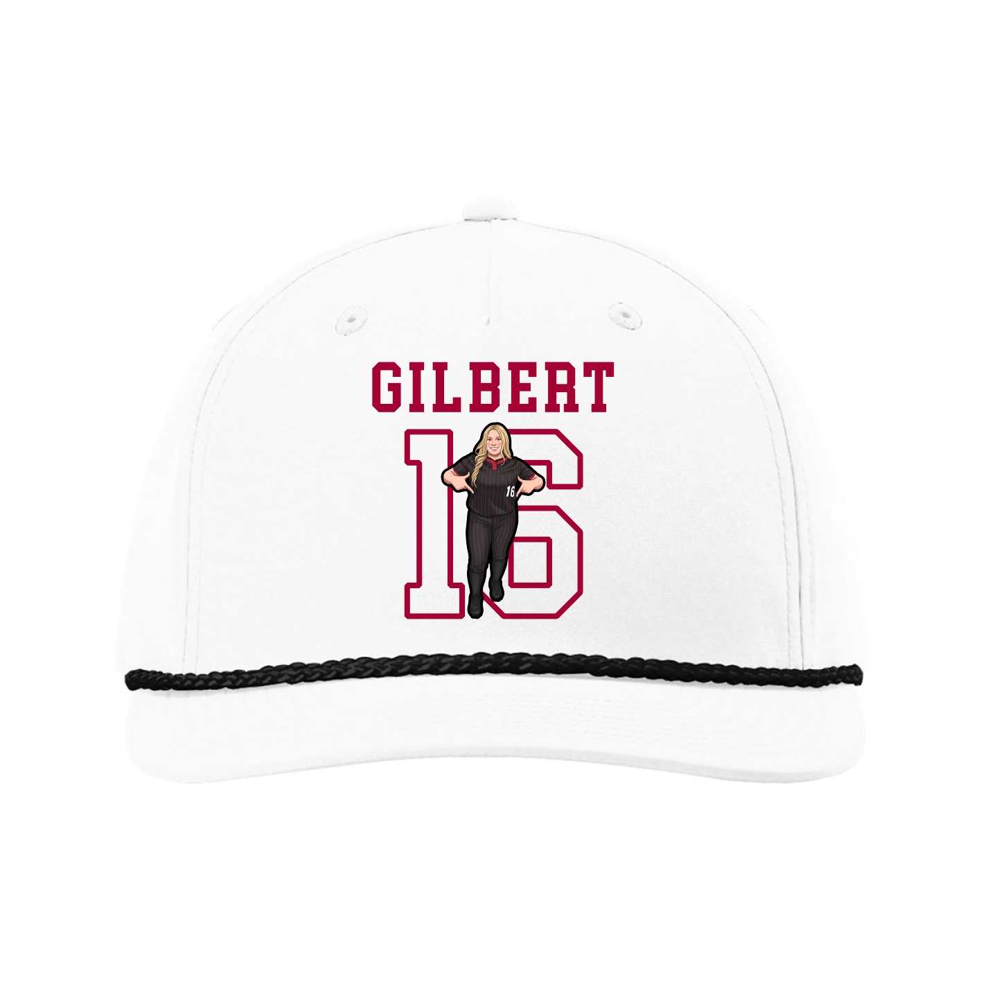 Five-Panel Classic Rope Cap — Shirsey in White