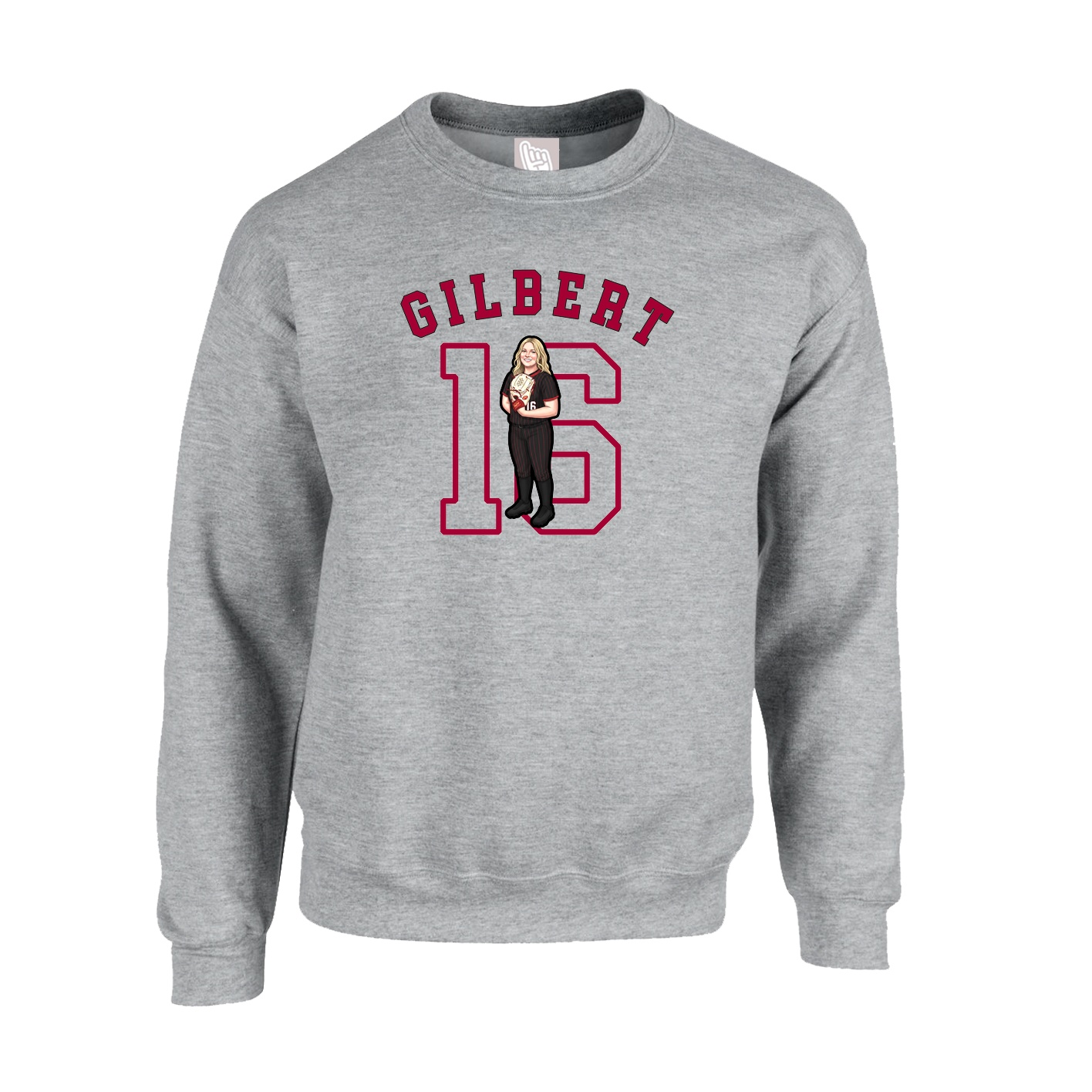 Fleece Crew — Shirsey Arch in Grey