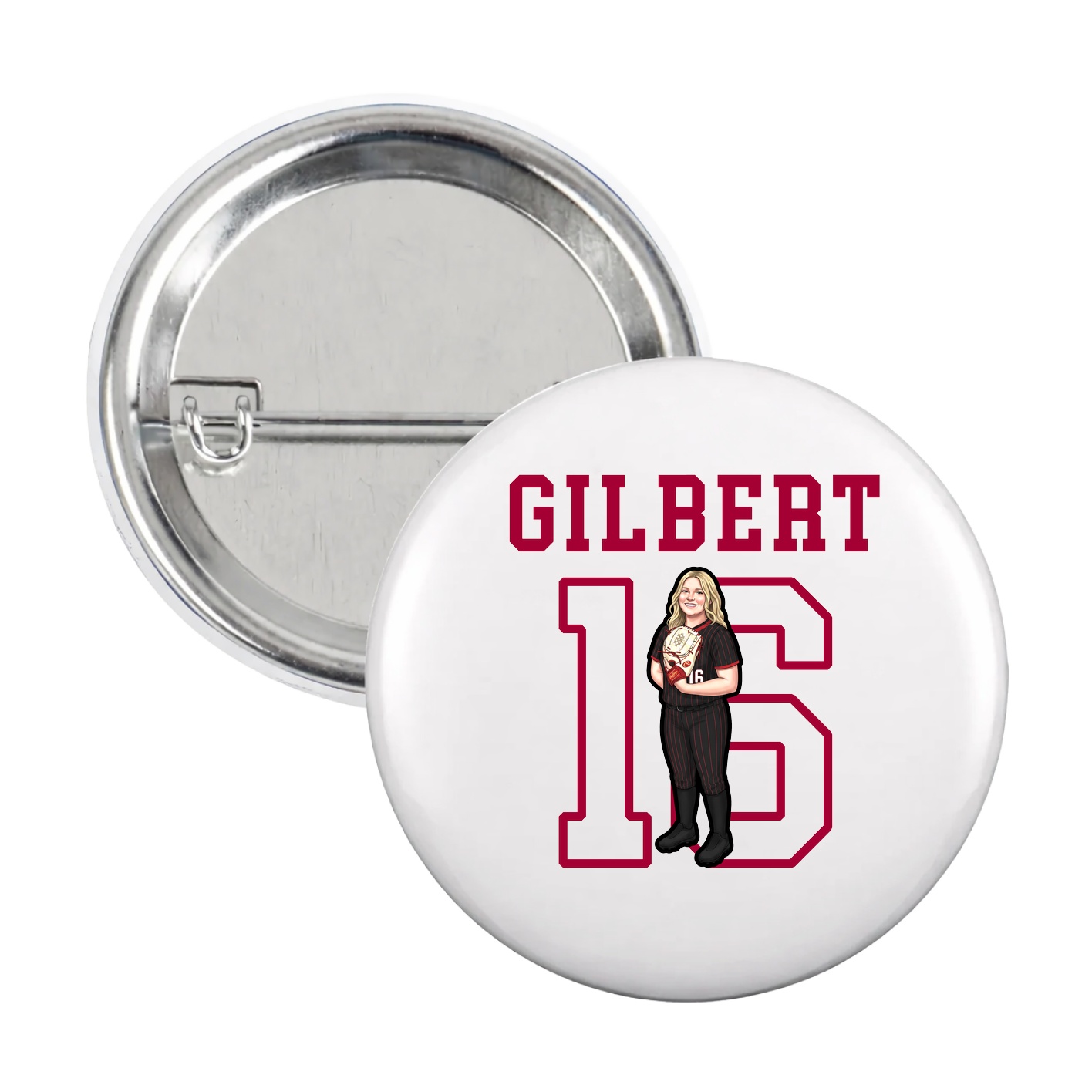 Game Day Button — Shirsey in White