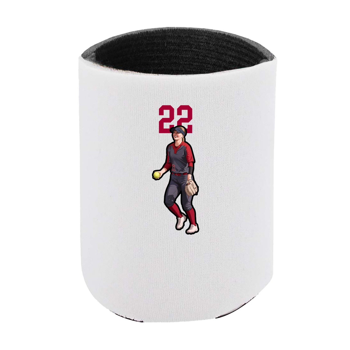 Can Holder — Number Top in White