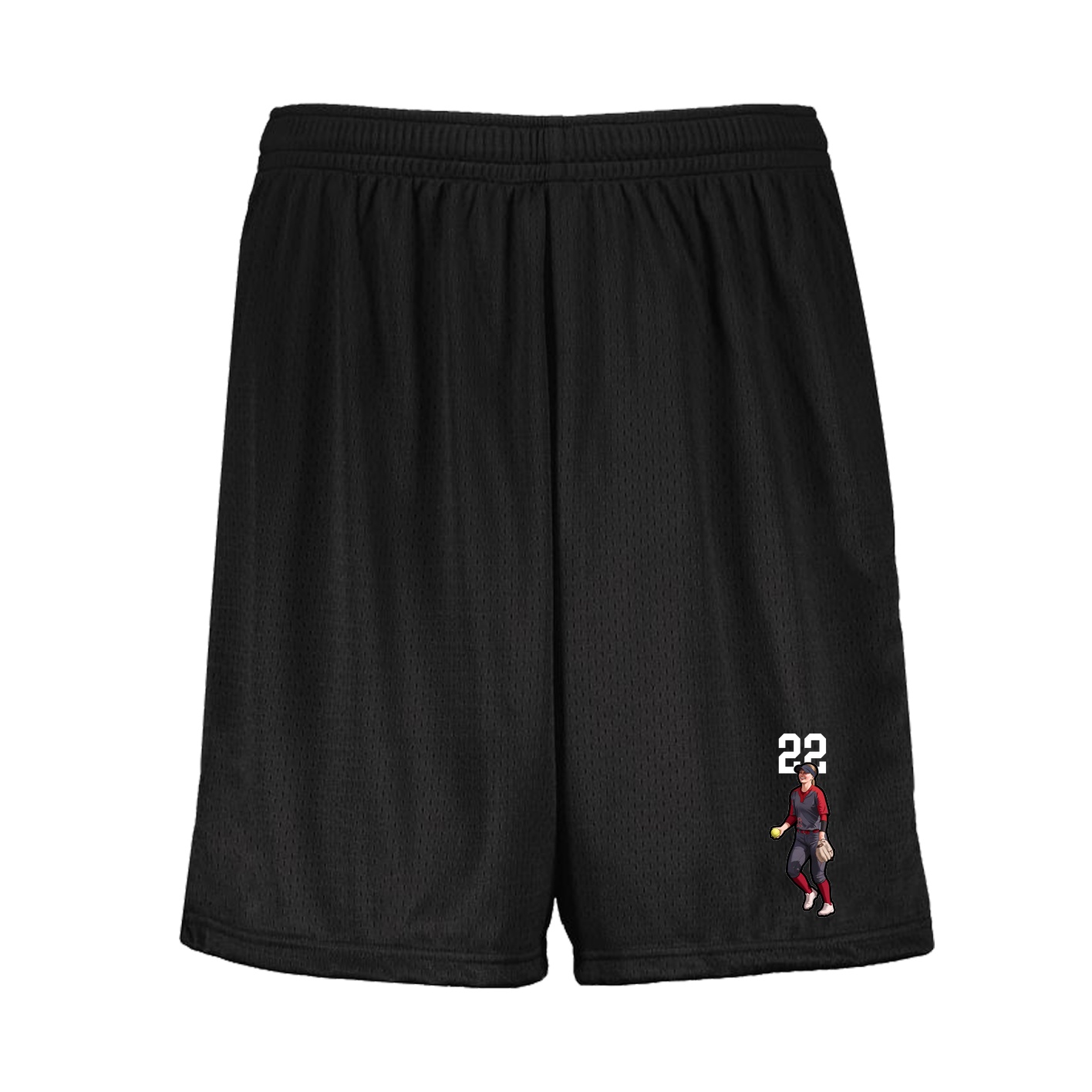 Shorts — Number Top in Black