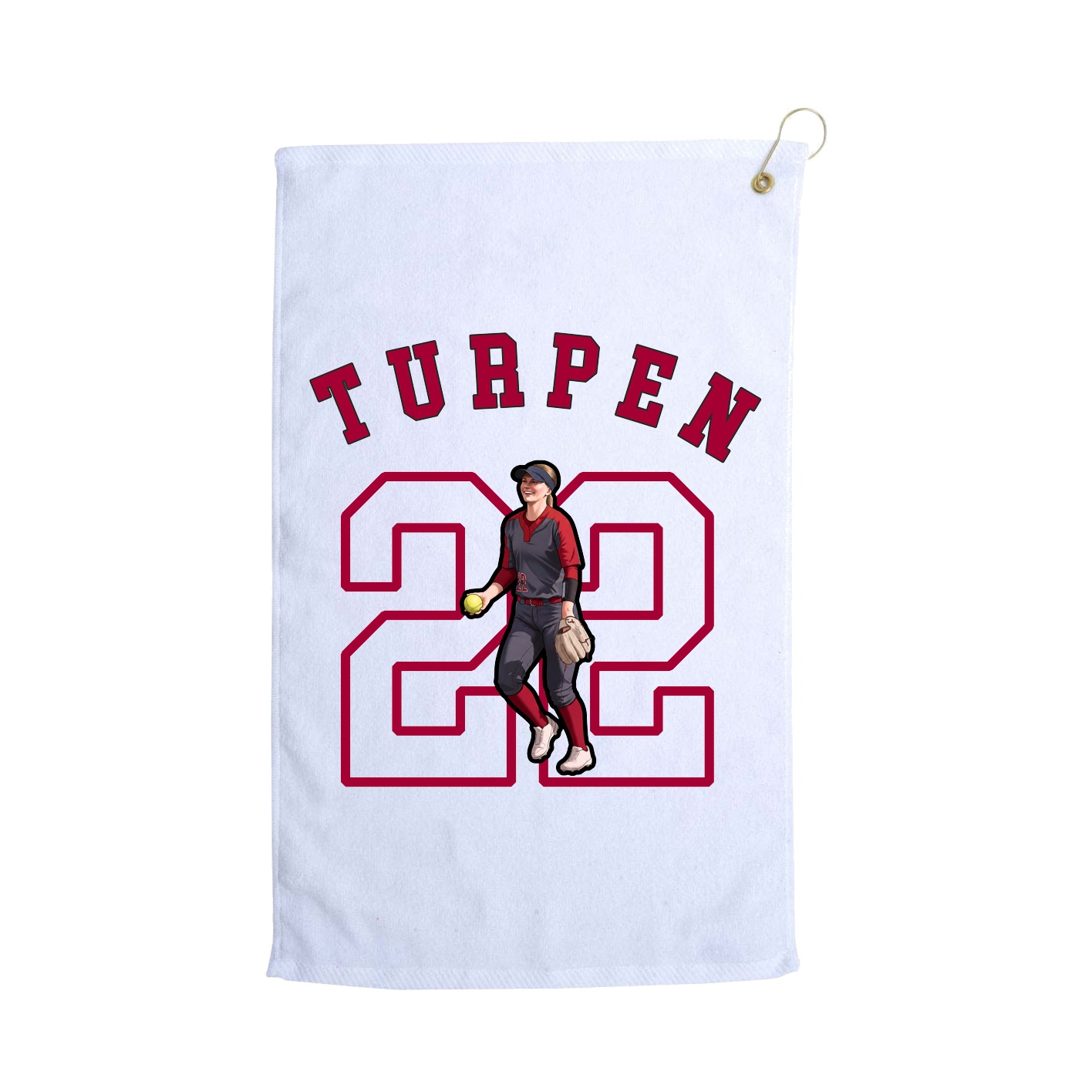 Golf Towel — Shirsey Arch in White