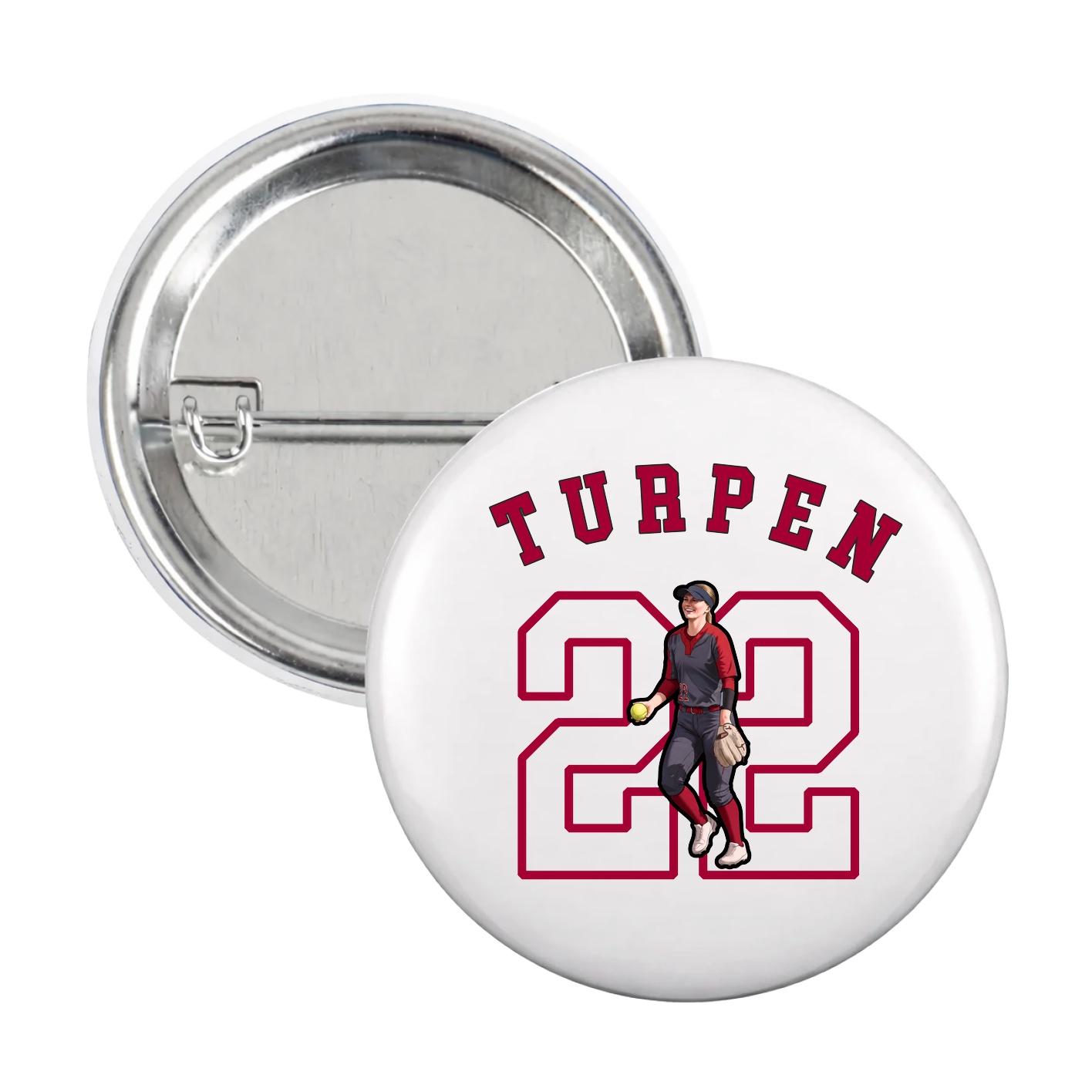 Game Day Button — Shirsey Arch in White