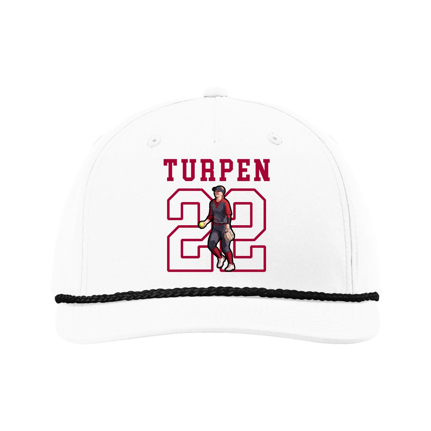 Five-Panel Classic Rope Cap — Shirsey in White
