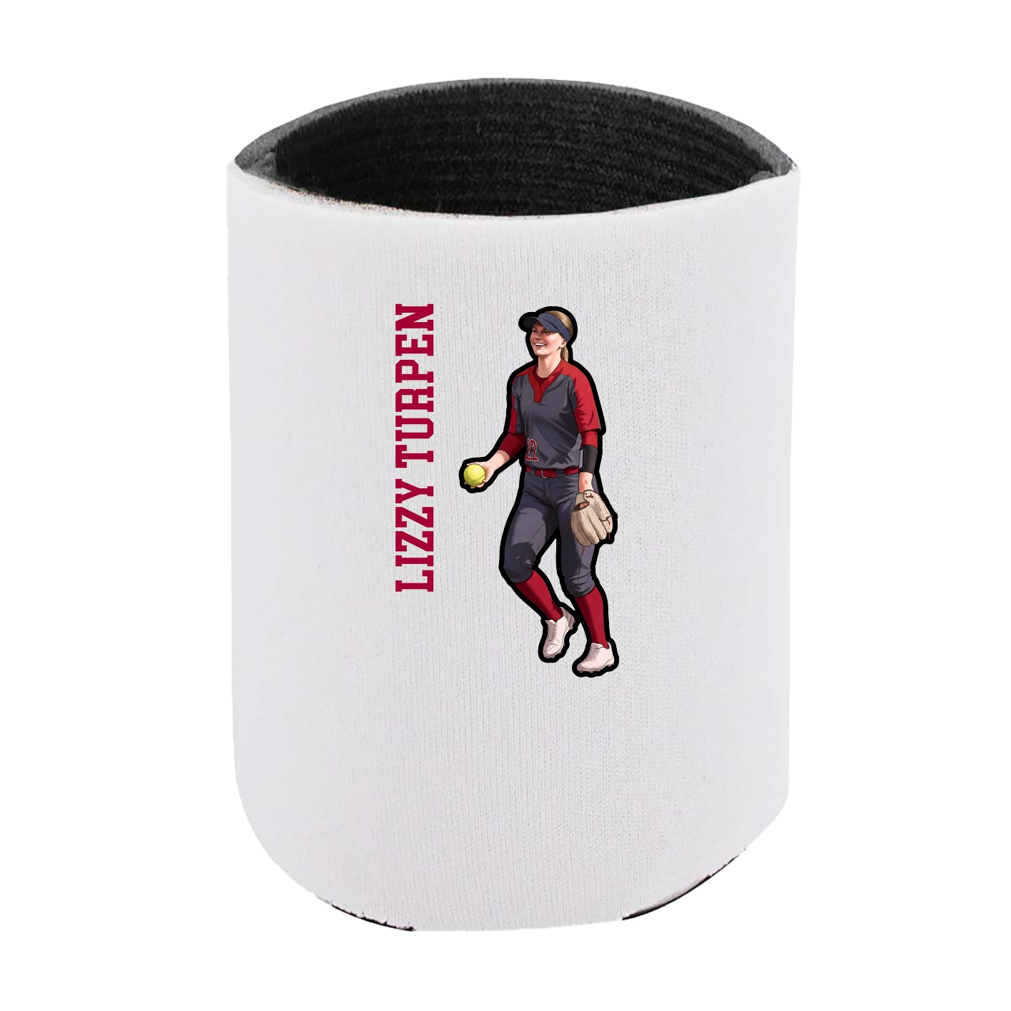 Can Holder — Name Vertical in White