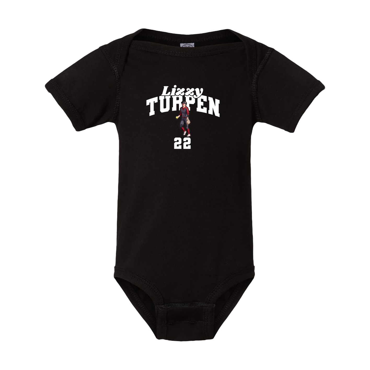 Baby Onesie — Signature Arch in Black