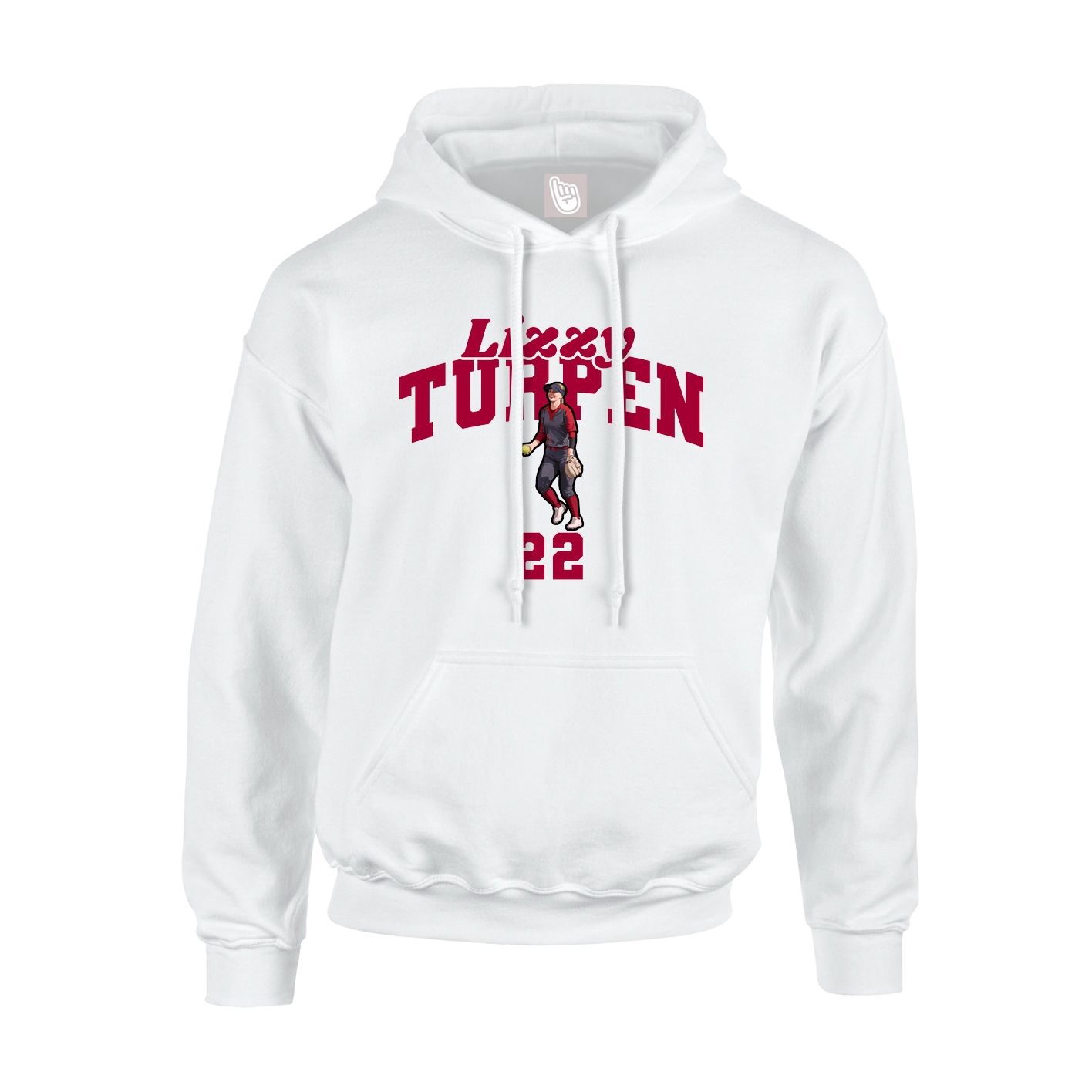 Hoodie — Signature Arch in White