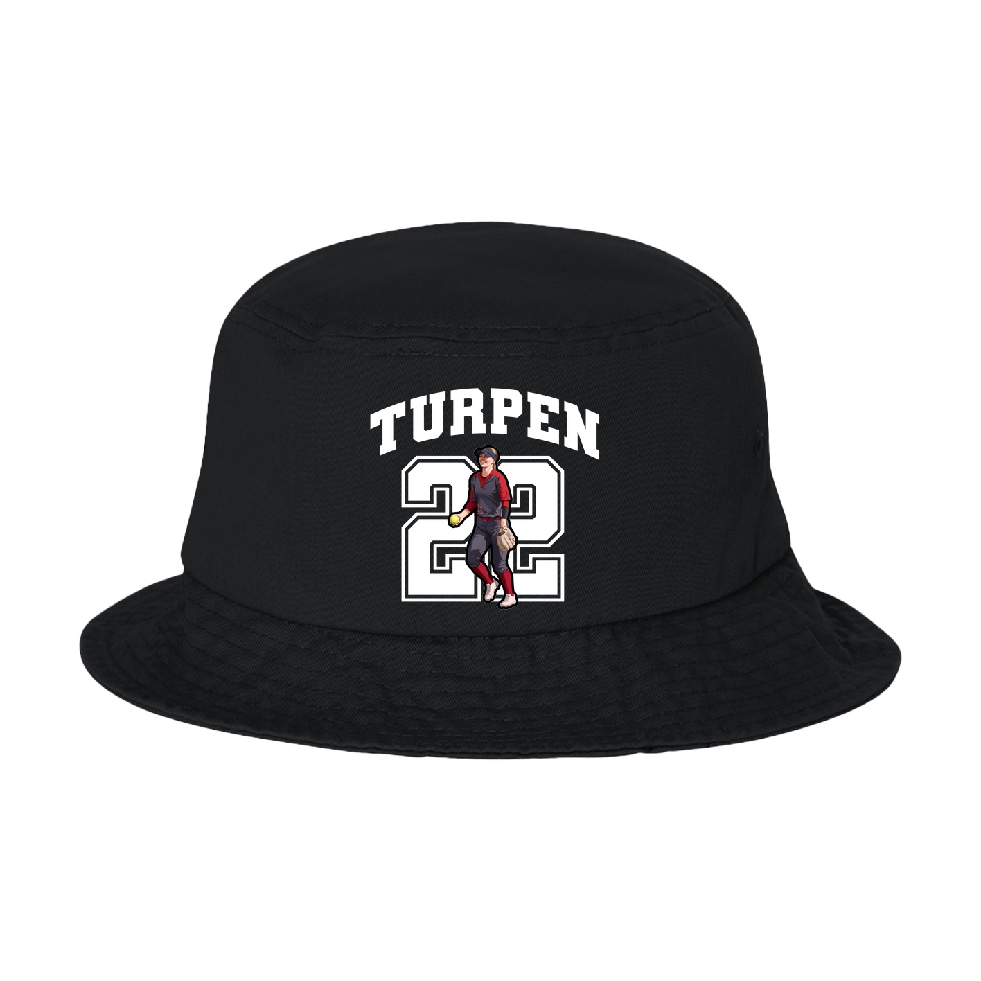 Bucket Cap — Number in Black