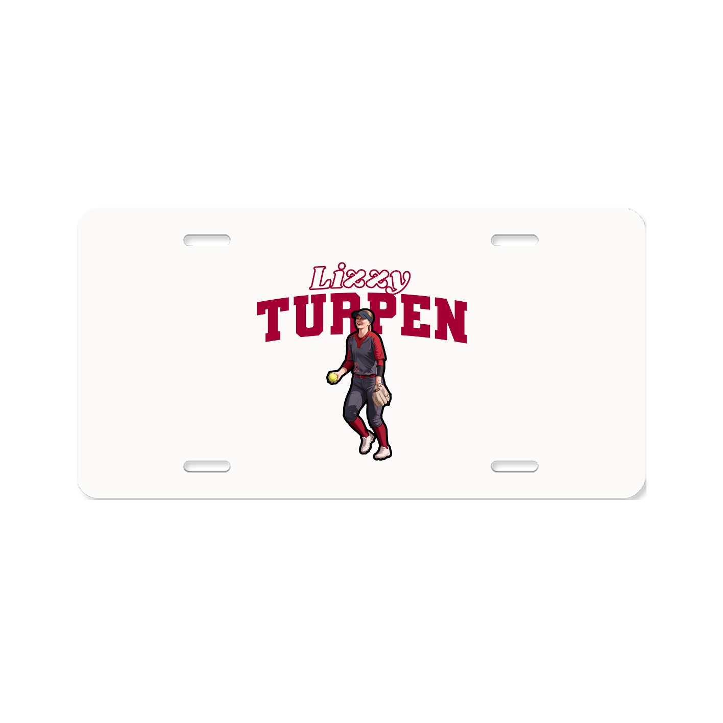 License Plate — Name Arch in Classic
