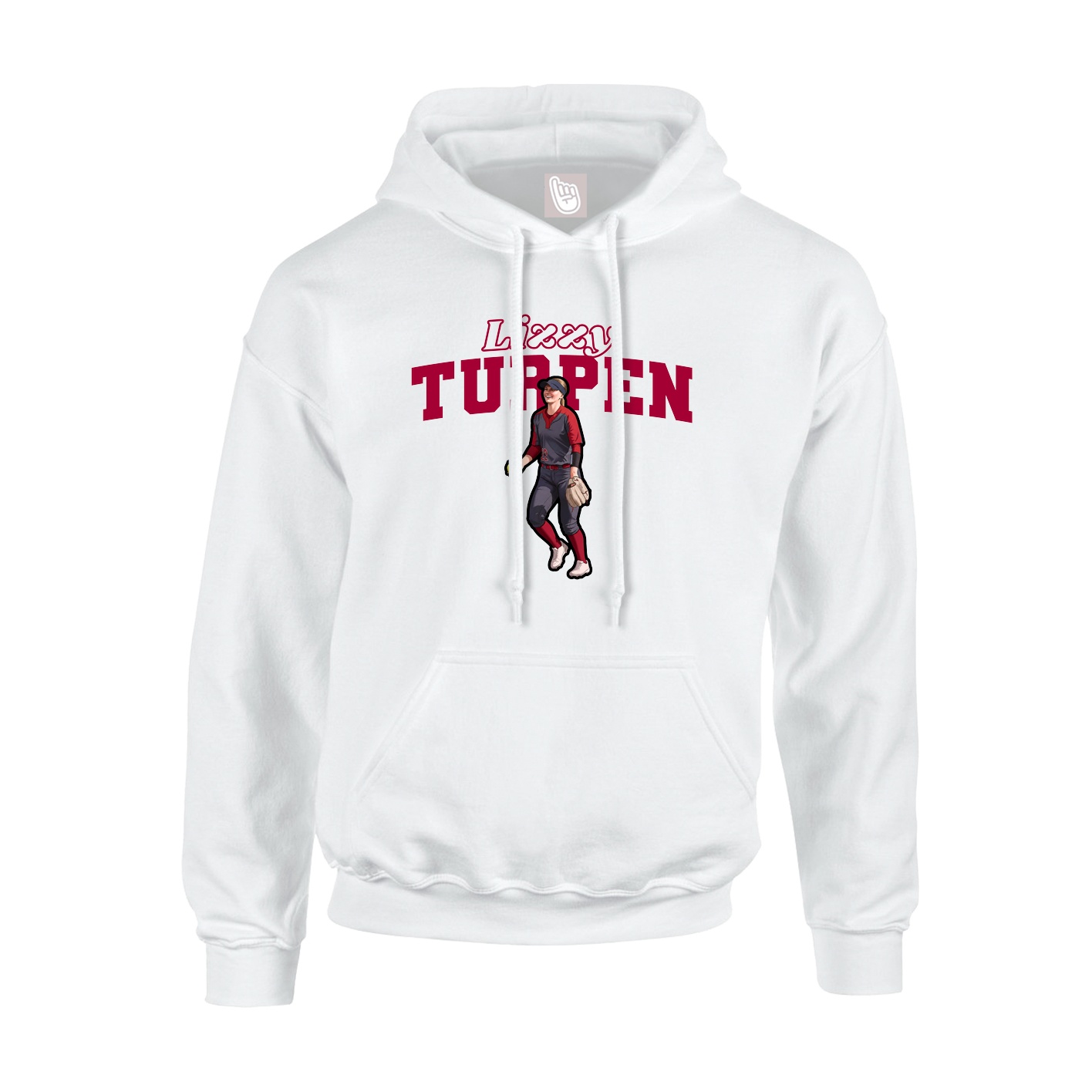 Hoodie — Name Arch in White