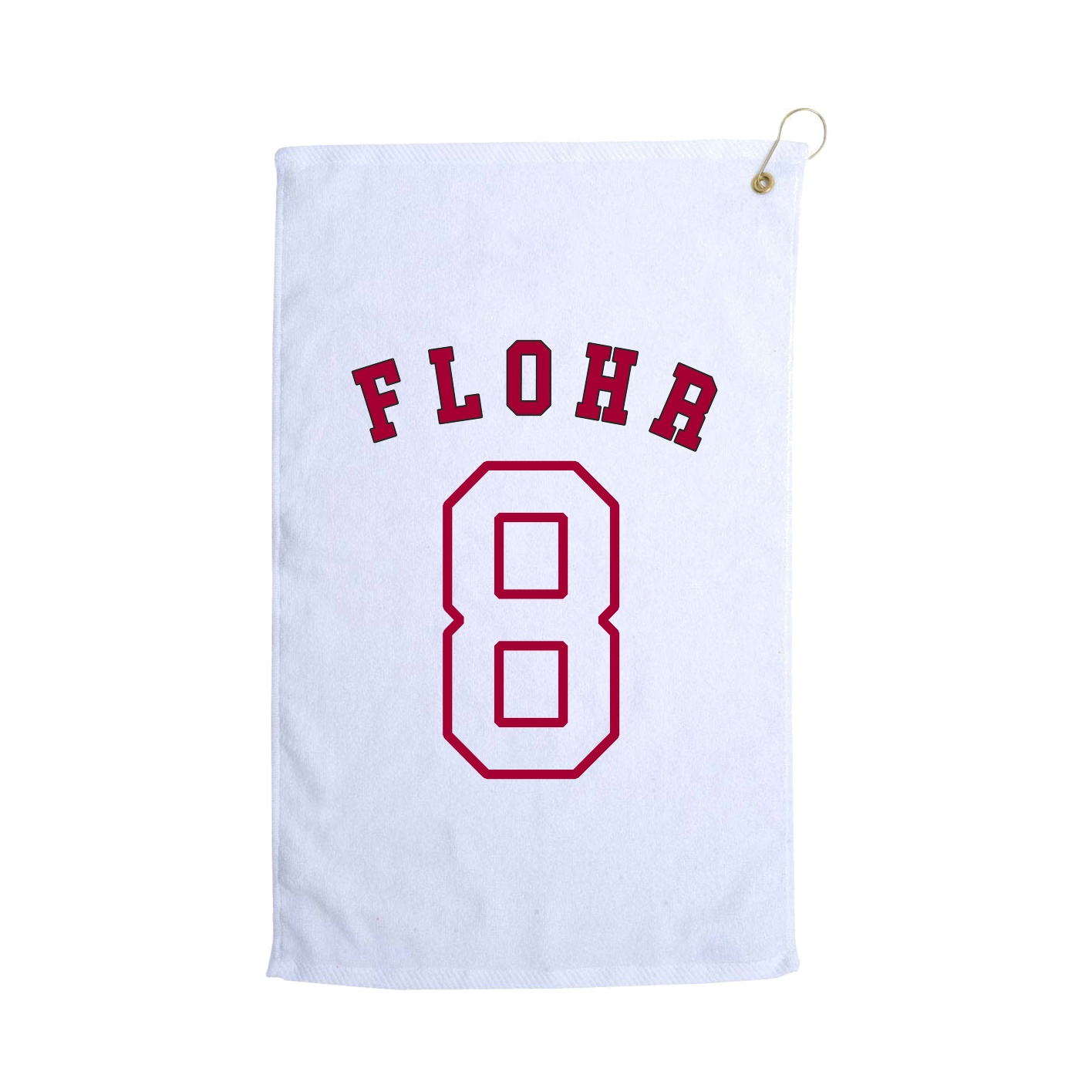 Golf Towel — Shirsey Arch in White