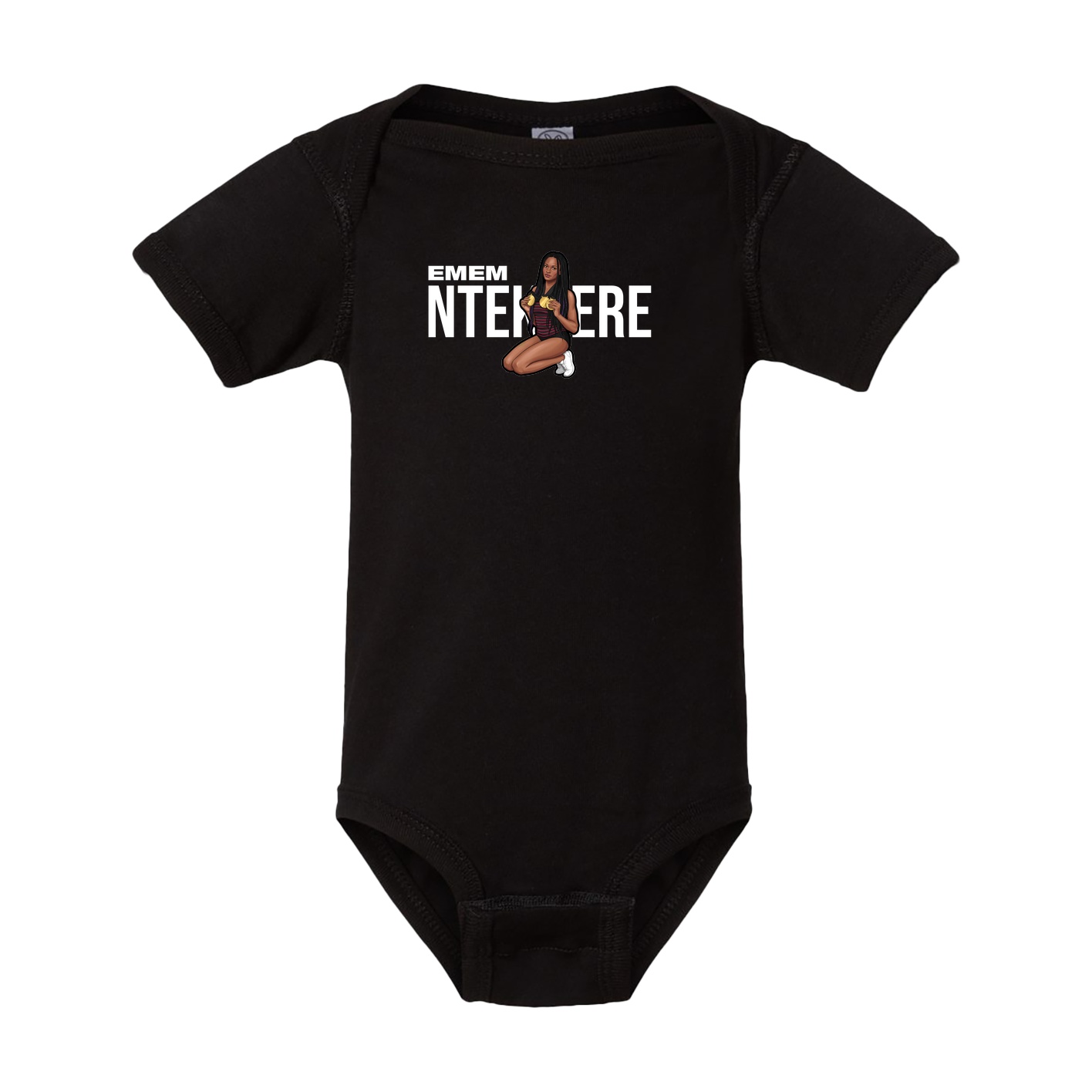 Baby Onesie — Player Name in Black