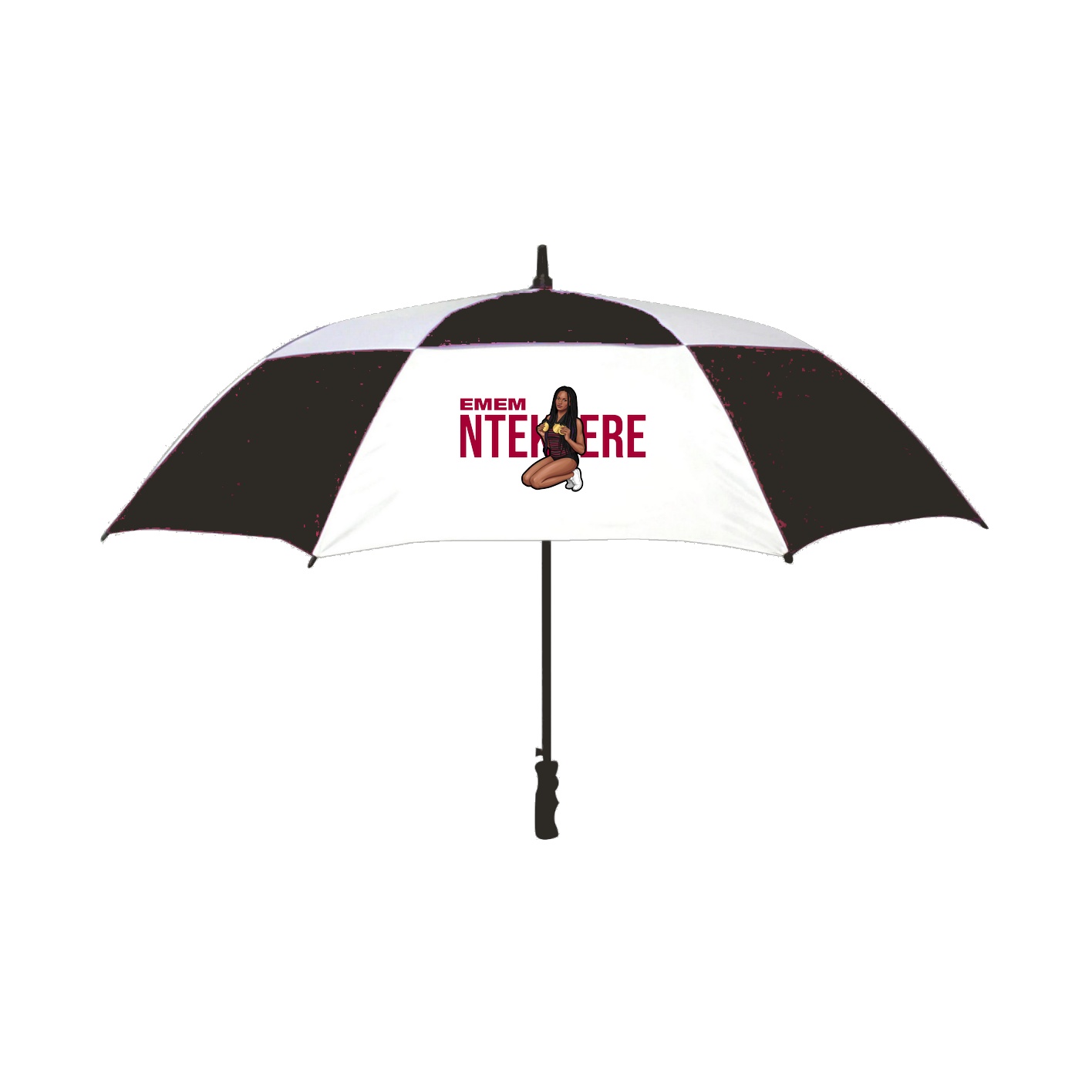 Golf Umbrella — Player Name in Black